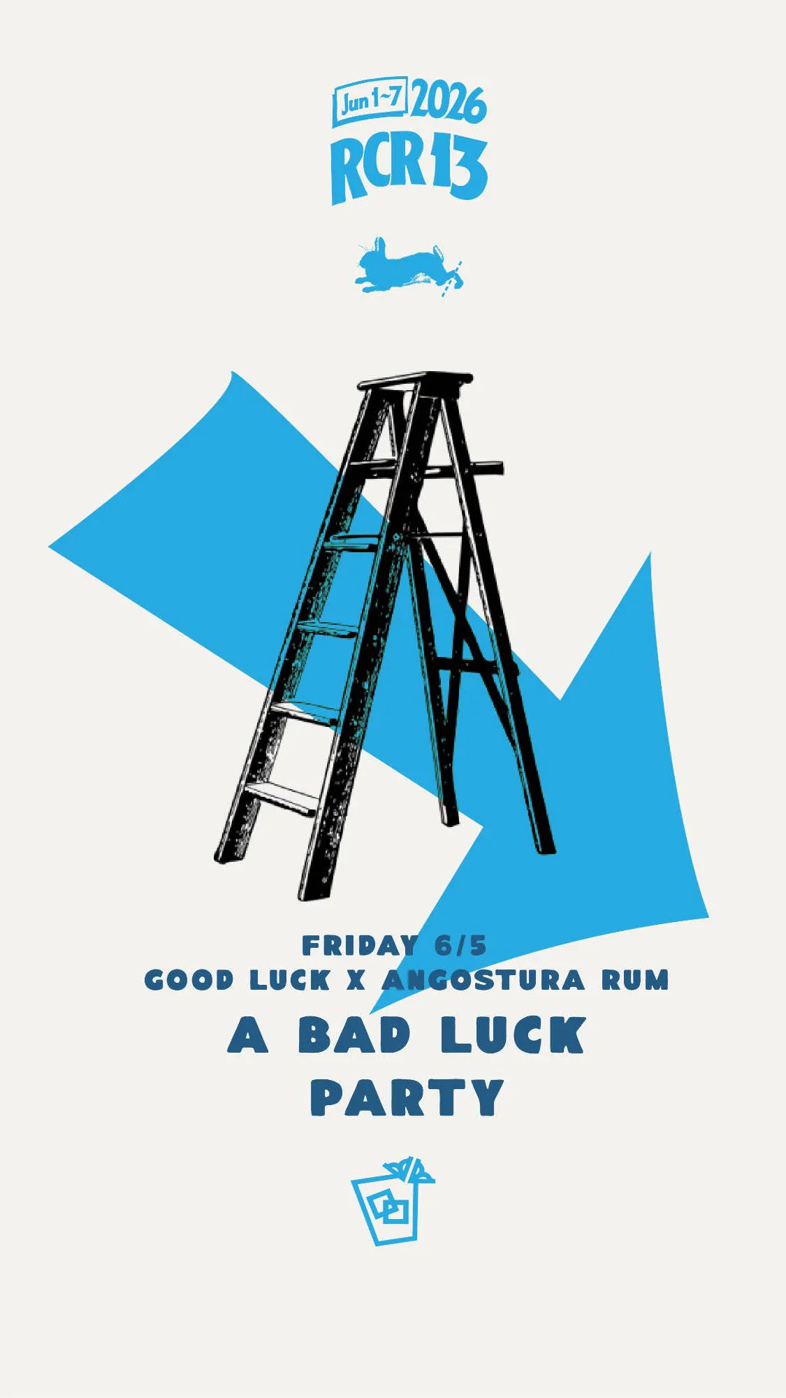 A Bad Luck Party event banner