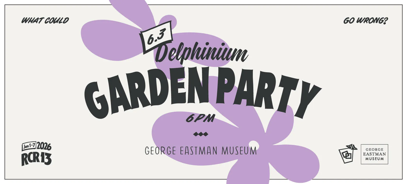 Delphinium Garden Party event banner