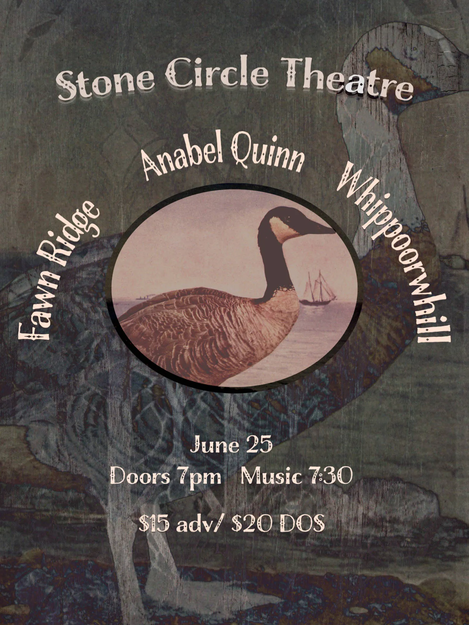 Whippoorwill, Anabel Quinn, Fawn Ridge event banner
