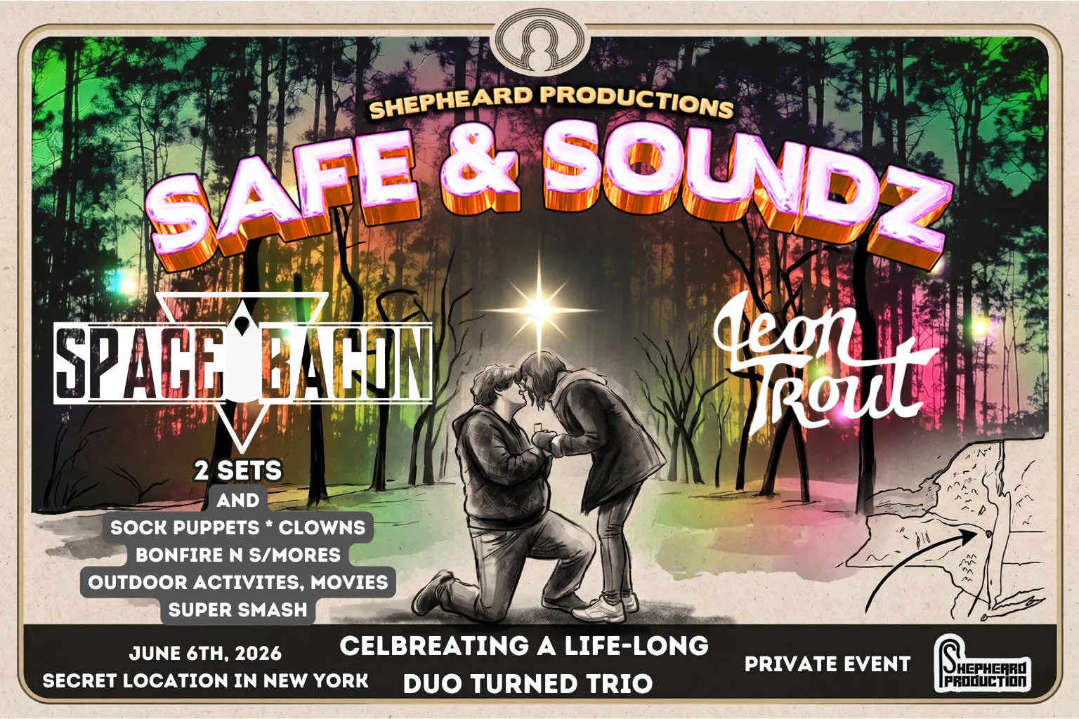 Safe and Soundz 2026 | Private party event banner