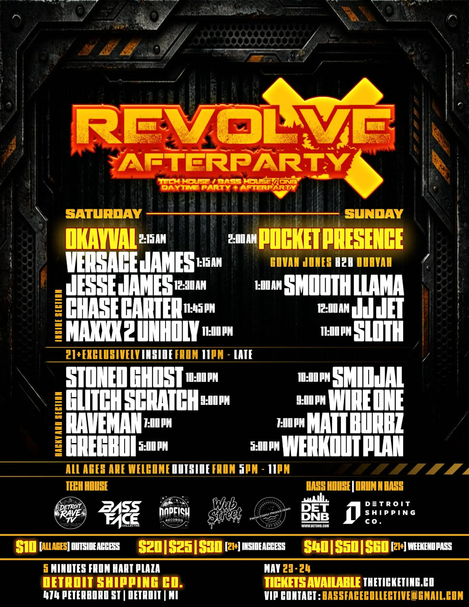 Revolve After Party at Detroit Shipping Company event banner