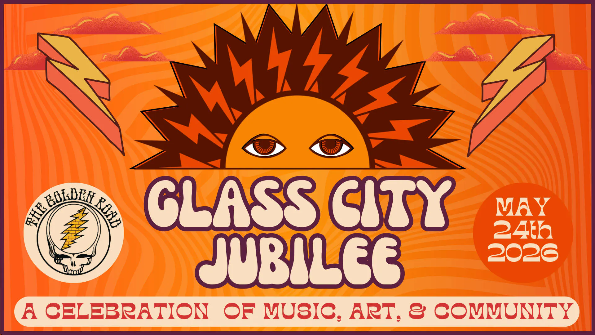 The Glass City Jubilee event banner