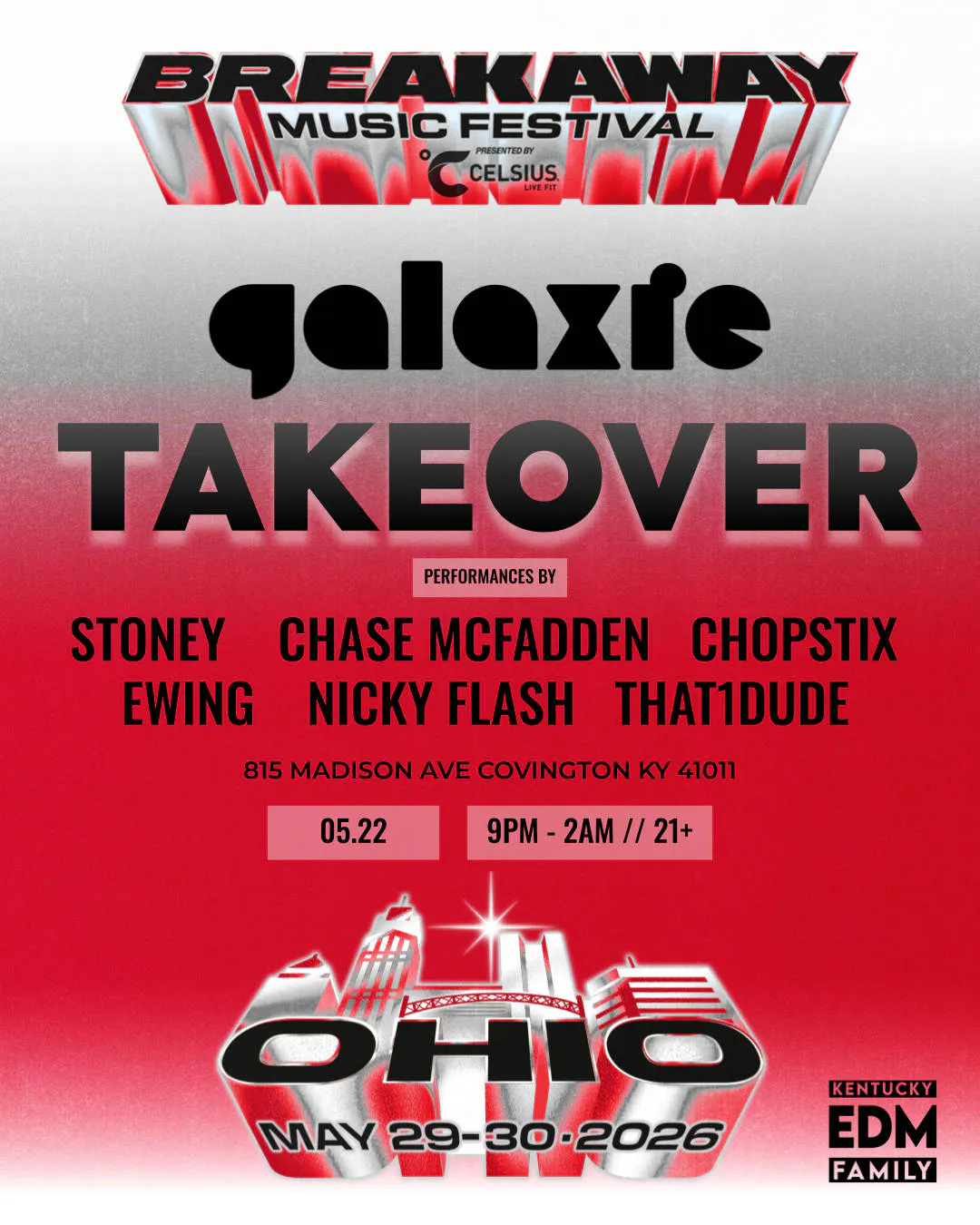 Breakaway Music Festival PreParty: Galaxie Takeover event banner