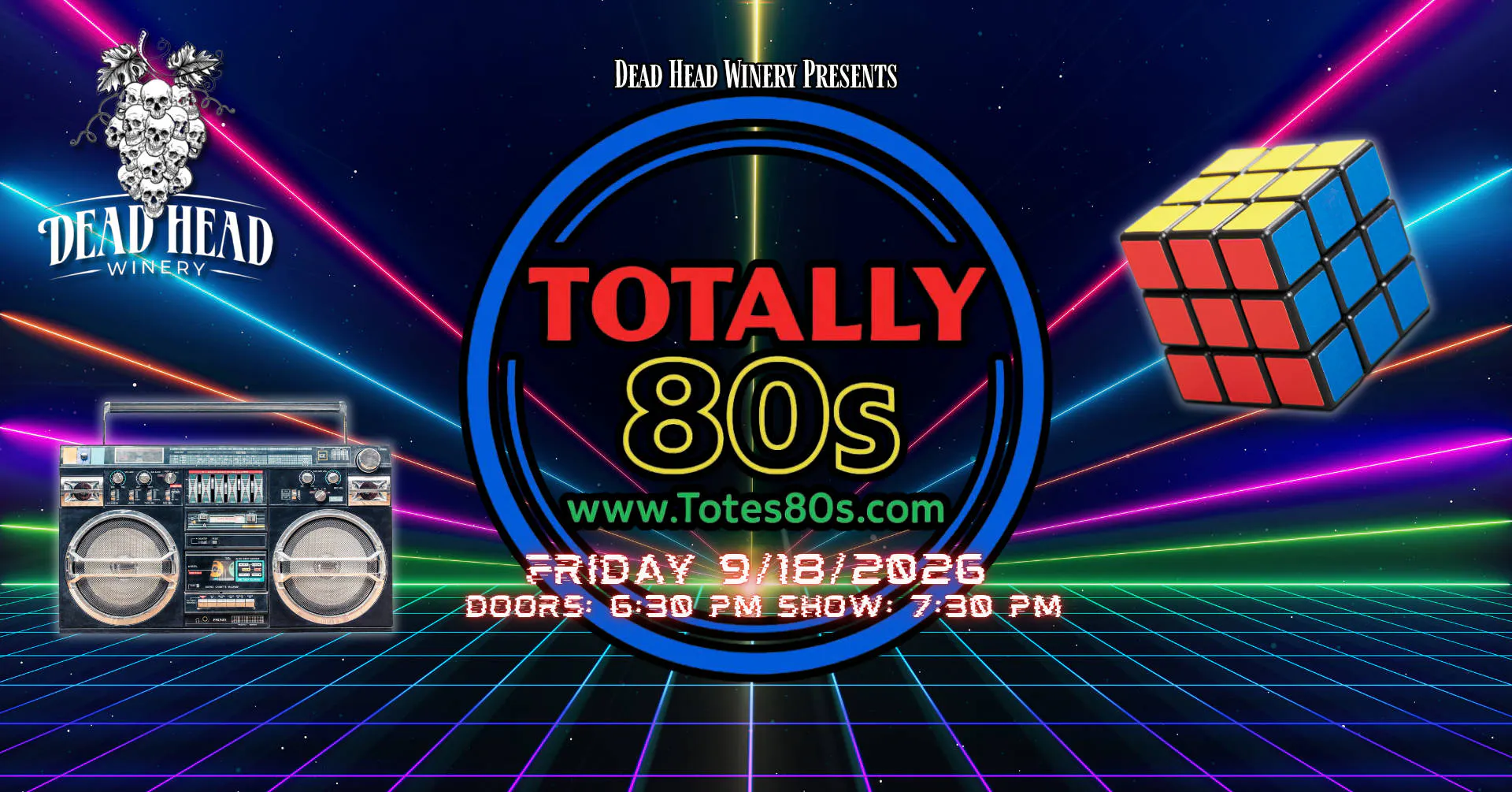 Totally 80s event banner