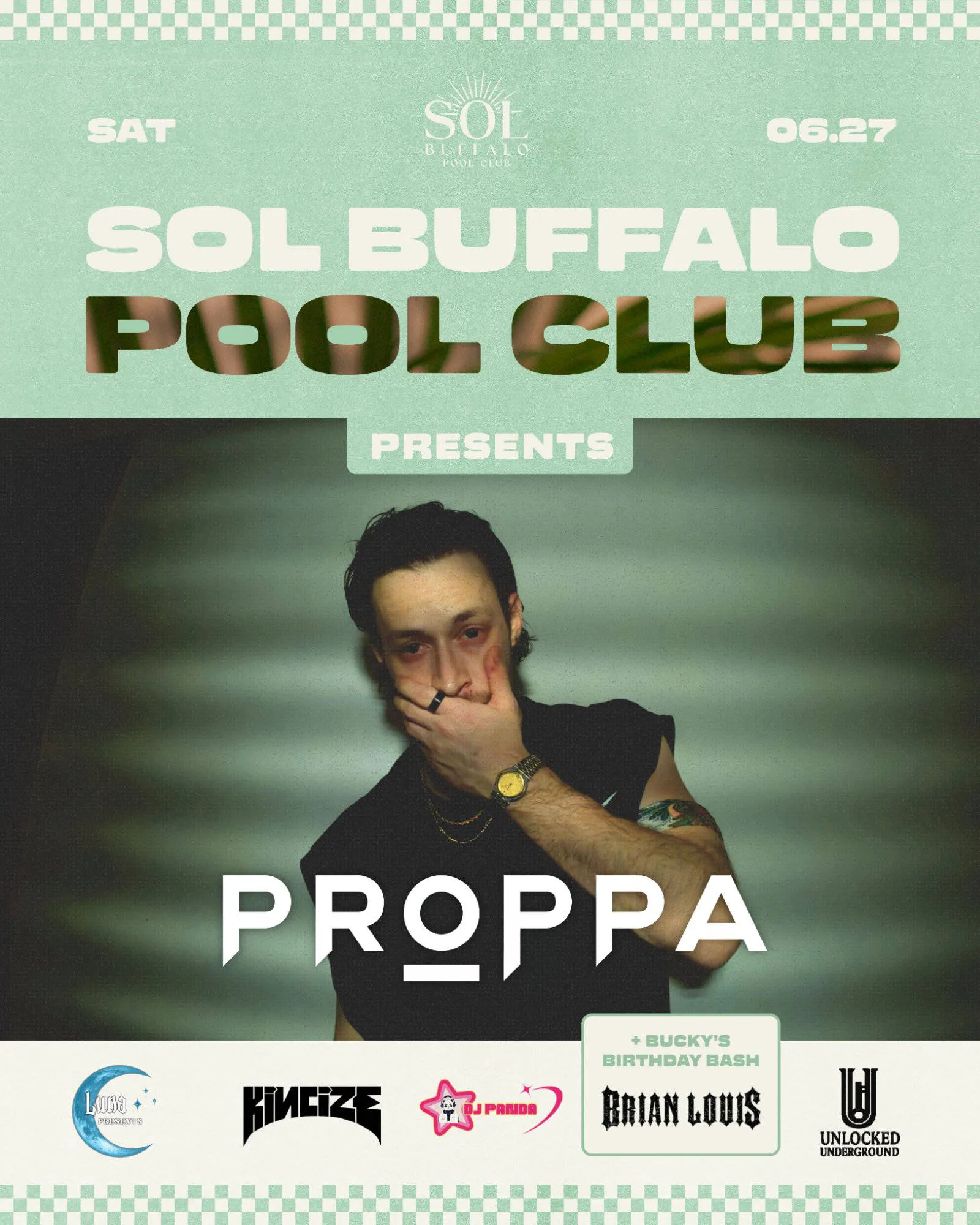 Proppa W/ Unlocked Underground & Luna Presents – SOL Buffalo event banner