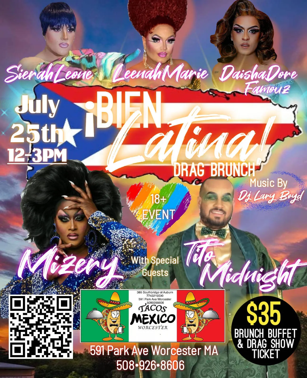 Bien Latina Drag Brunch event banner