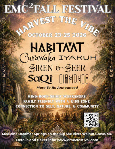 EMC2 Harvest the Vibe - Fall Wellness & Music Festival event banner