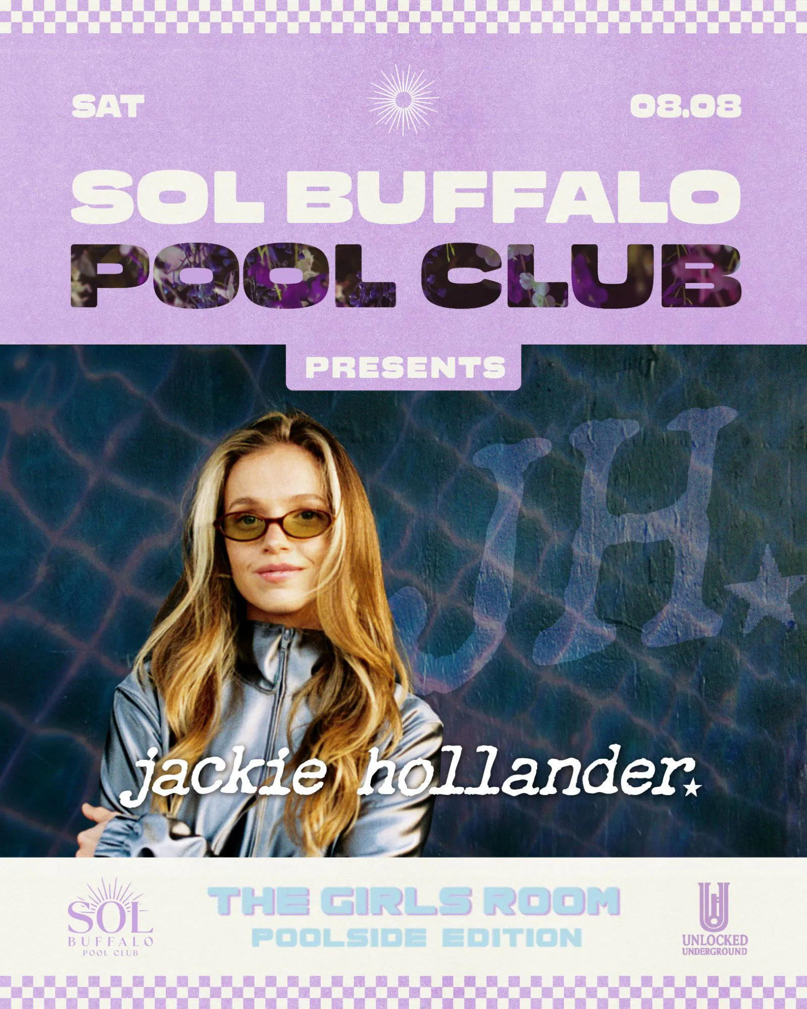 Jackie Hollander at SOL: The Girls Room w/ Unlocked Underground event banner