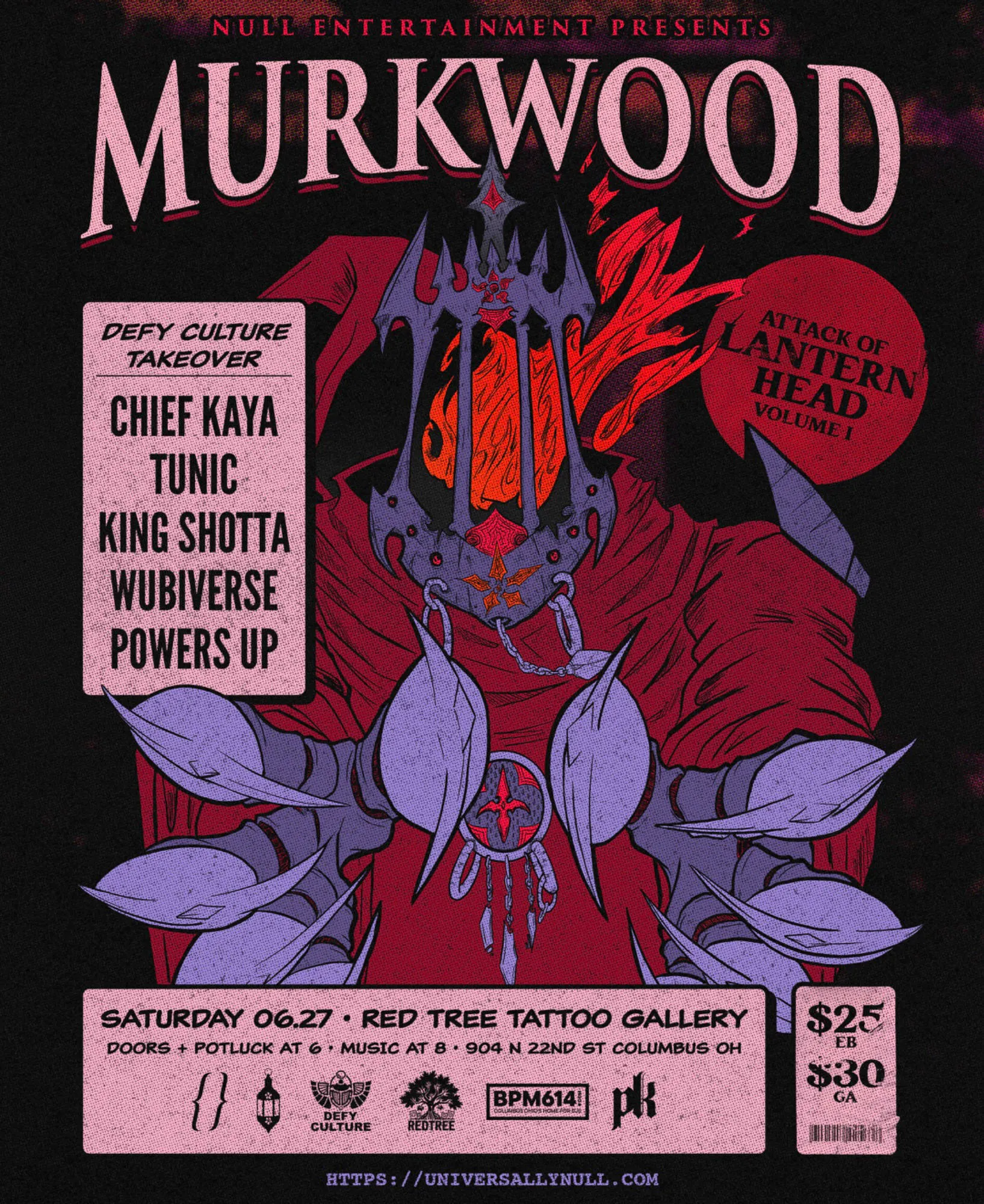 MURKWOOD | CHIEF KAYA, TUNIC, KING SHOTTA | JUNE 27, 2026 event banner