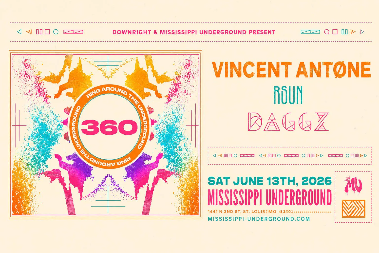 RING AROUND THE UNDERGROUND: VINCENT ANTONE, RSUN, DAGGZ event banner