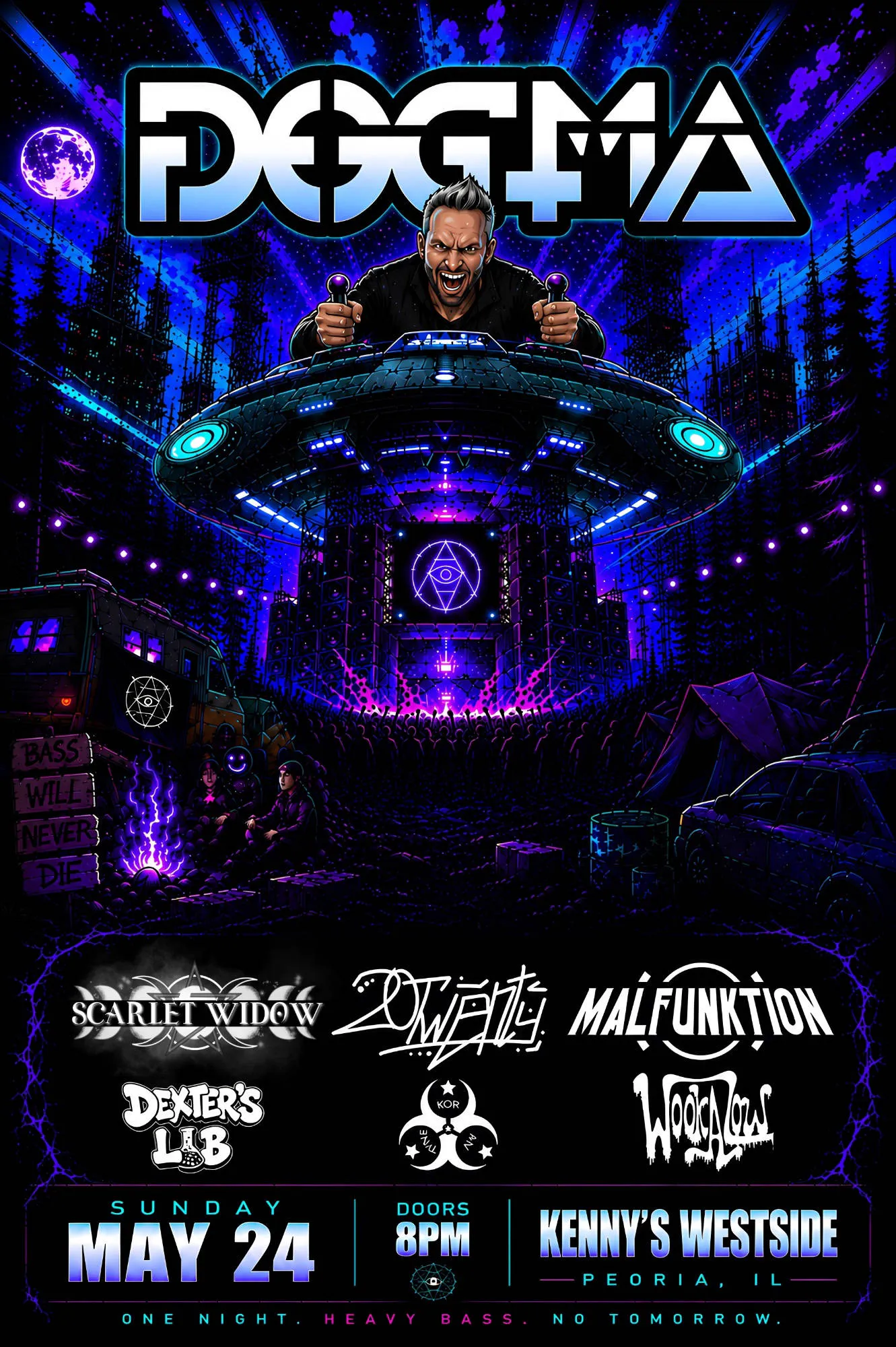 DOGMA's Invades Peoria event banner