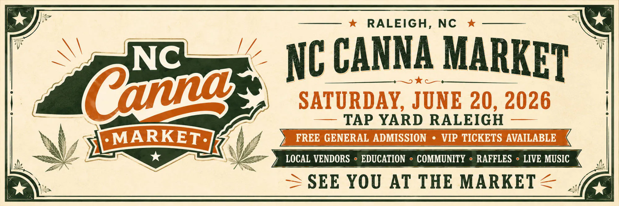 NC Cannabis Market - Raleigh event banner