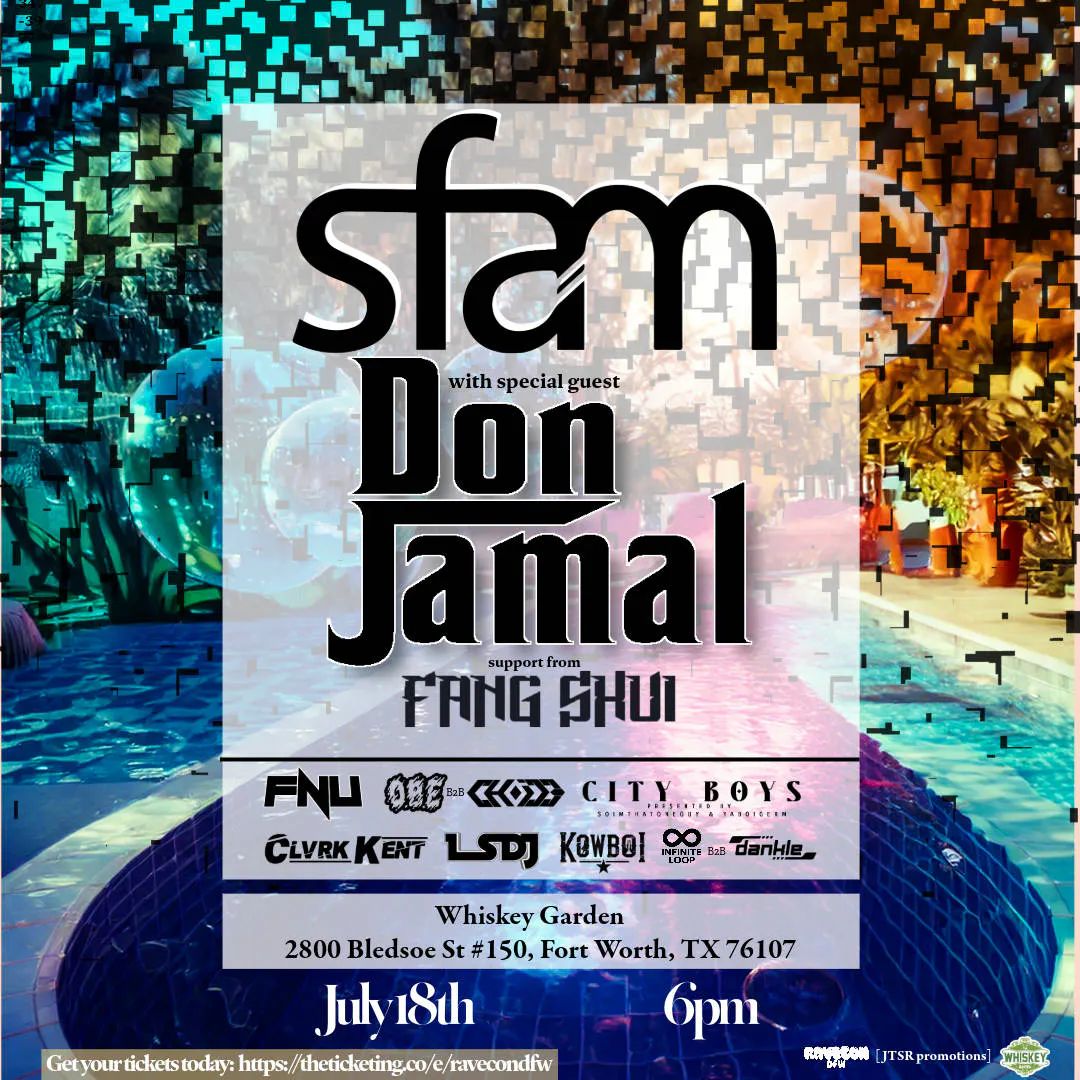 SFAM x Don Jamal Pool Party event banner
