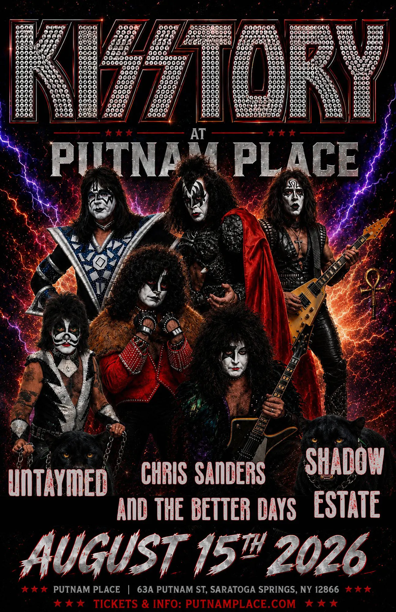 Kisstory live at Putnam Place Saturday August 15th event banner