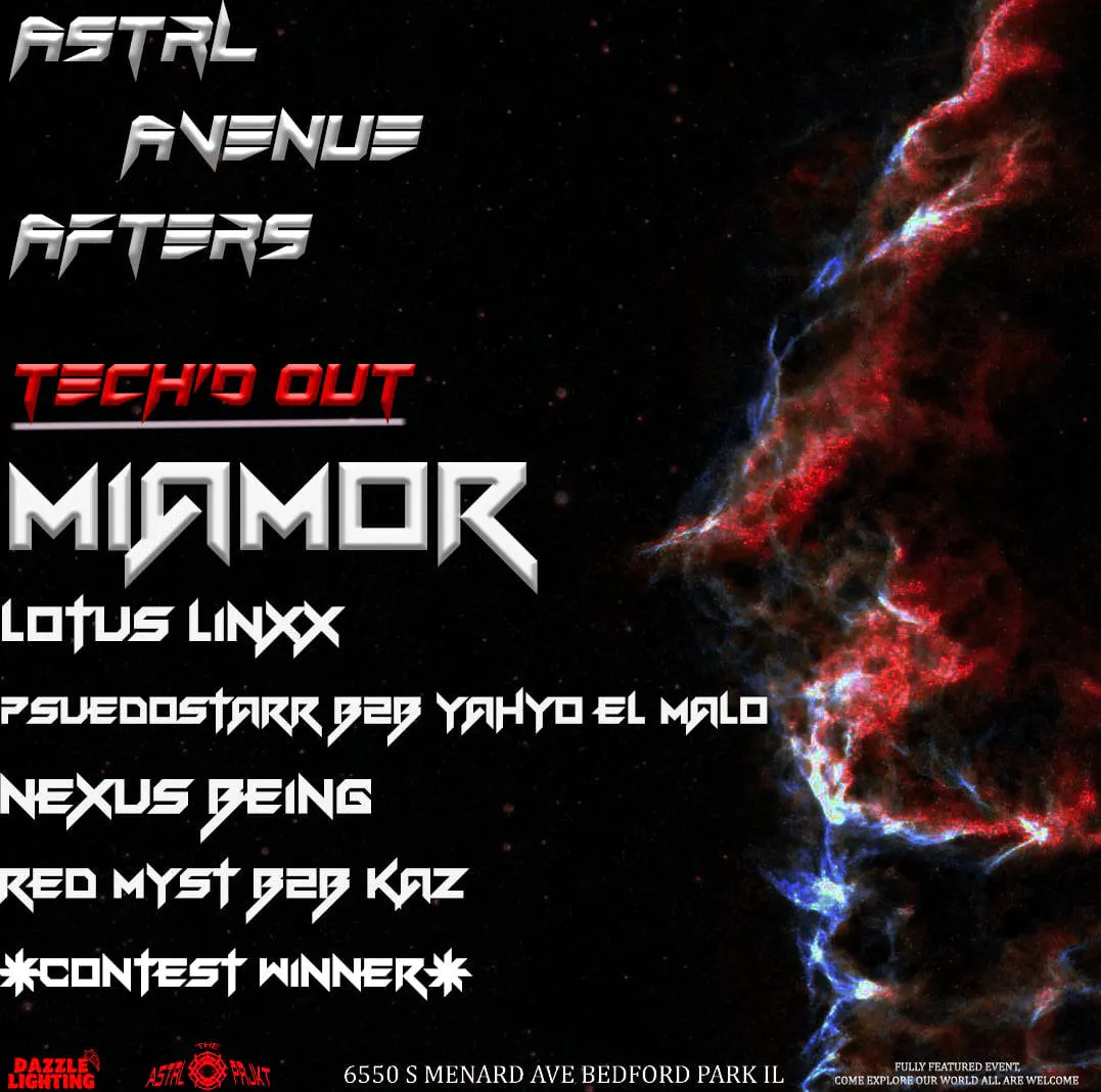 Astrl Avenue Afters - Tech'd Out Edition - Miamor, Lotus Linxx & More event banner