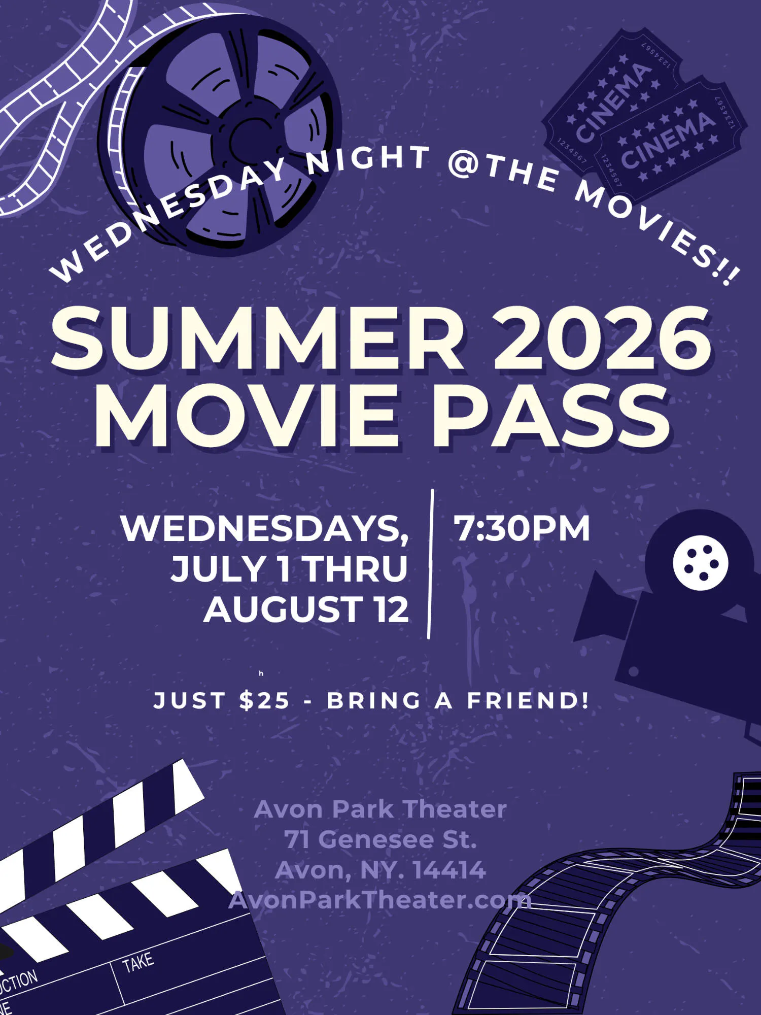 Summer 2026 Movie Pass event banner