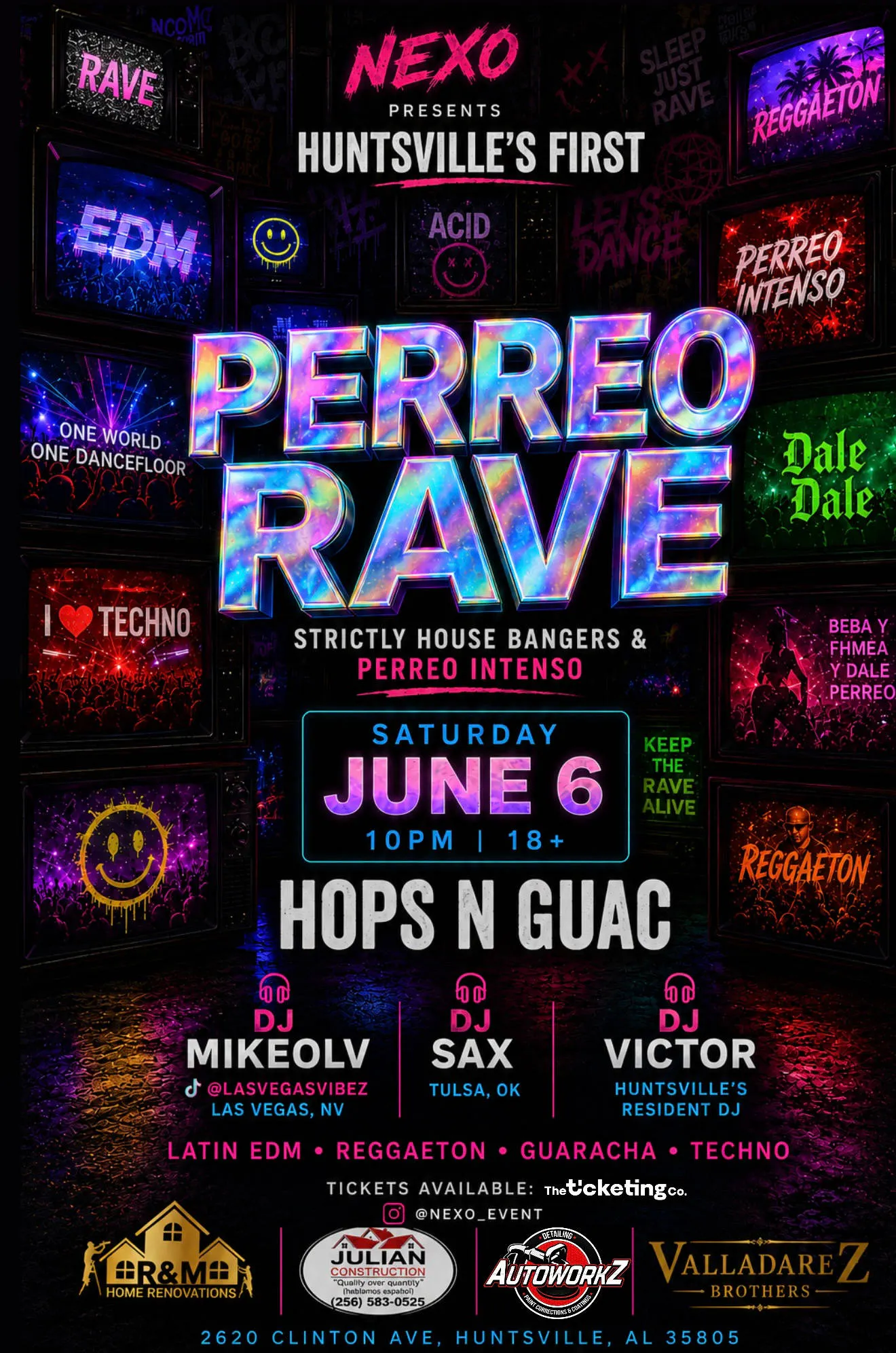 PERREO RAVE event banner