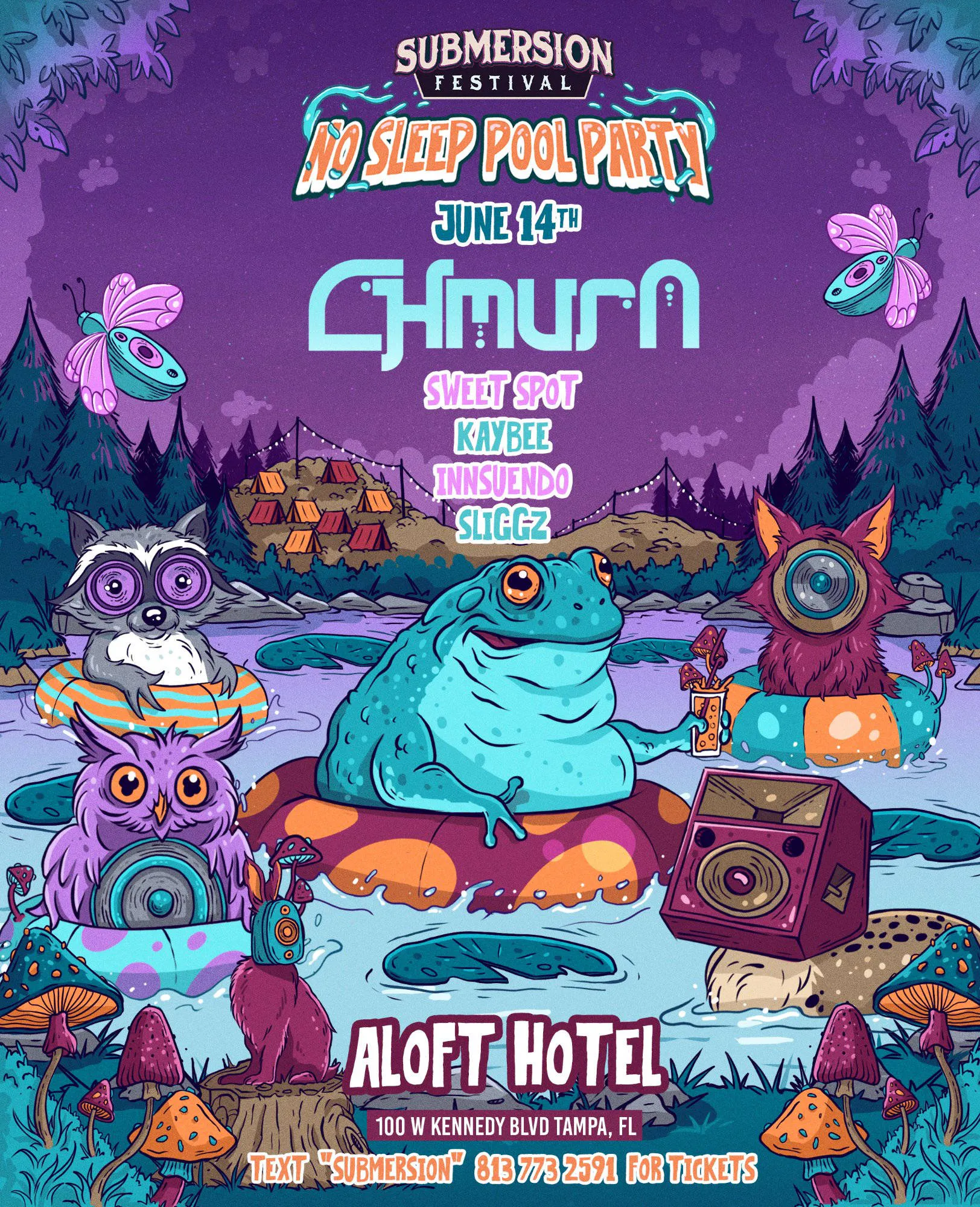 Road to Submersion Pool Party: Chmura event banner