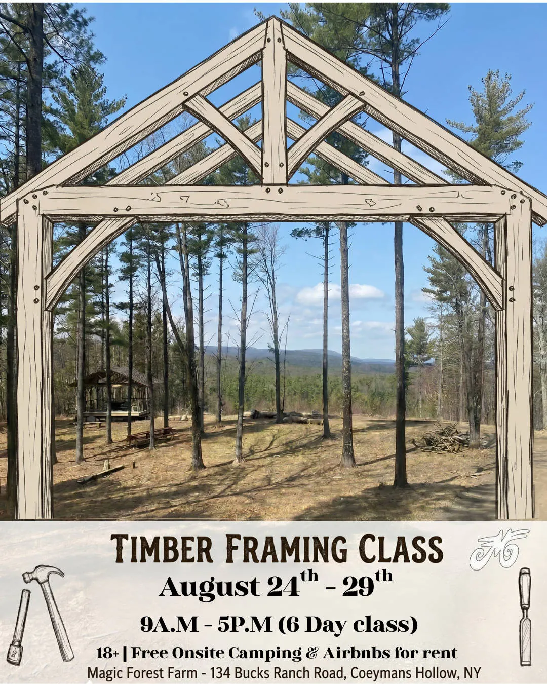 Timber Framing (6 Day class) event banner