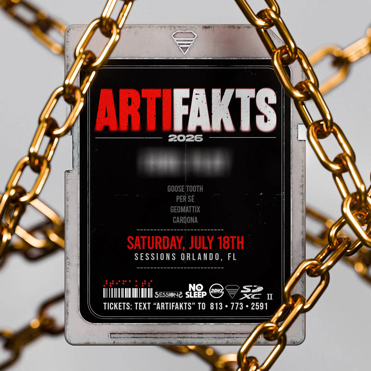 Artifakts @ Sessions event banner