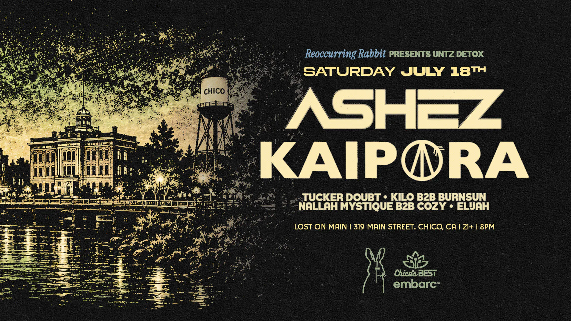 THE UNTZ FESTIVAL DETOX PARTY - CHICO event banner