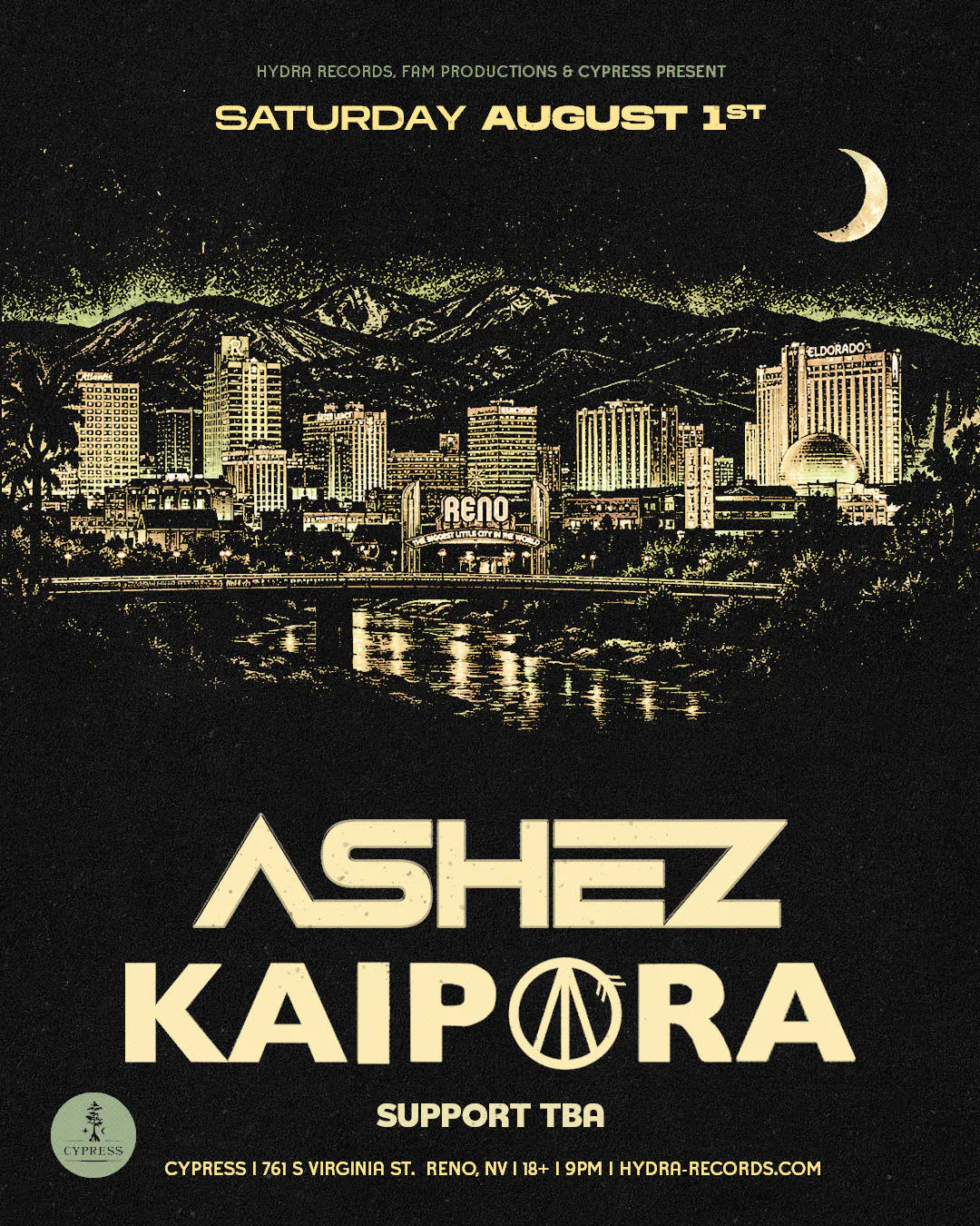 Ashez & Kaipora event banner