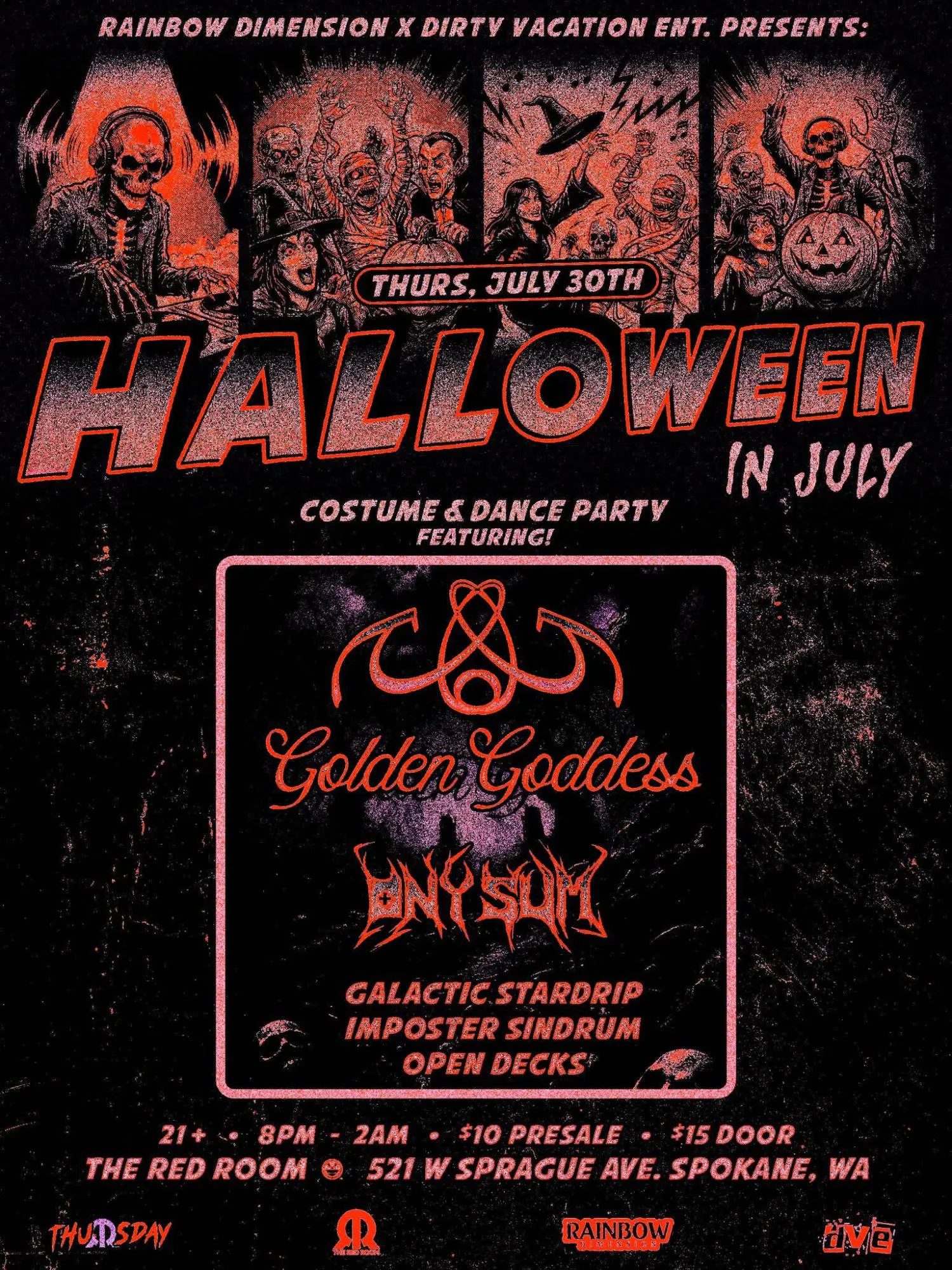 Halloween in July Costume & Dance Party - Spokane, WA event banner
