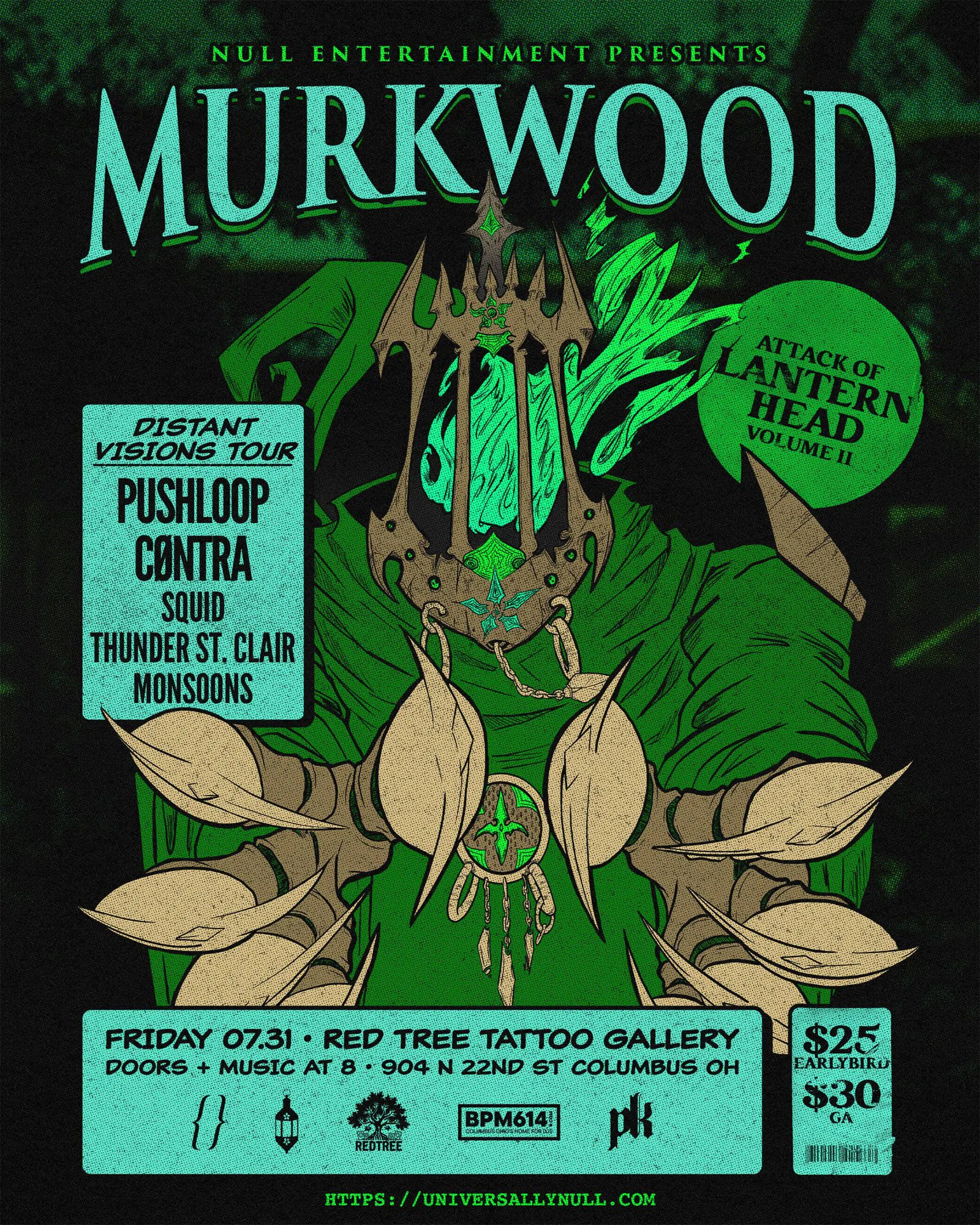 MURKWOOD | PUSHLOOP, CONTRA | JULY 31, 2026 event banner