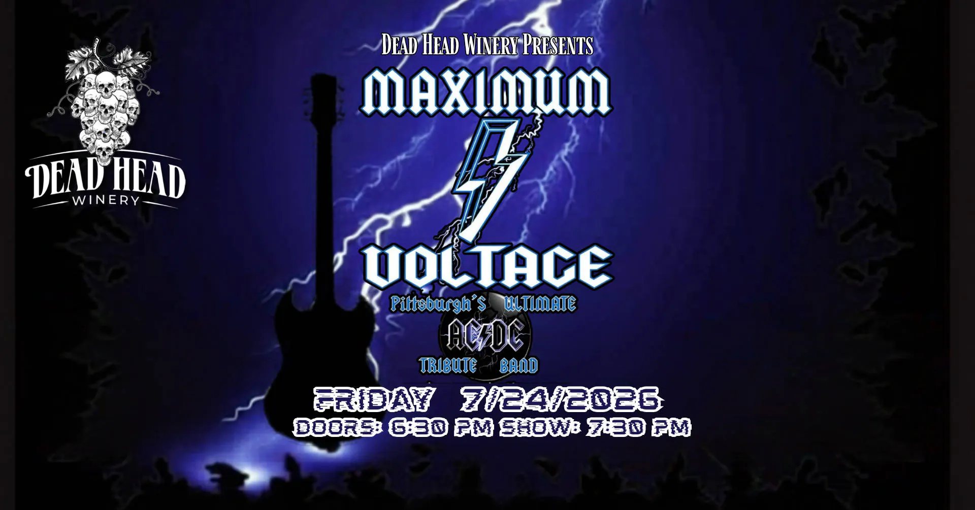 Maximum Voltage (AC/DC Tribute) event banner