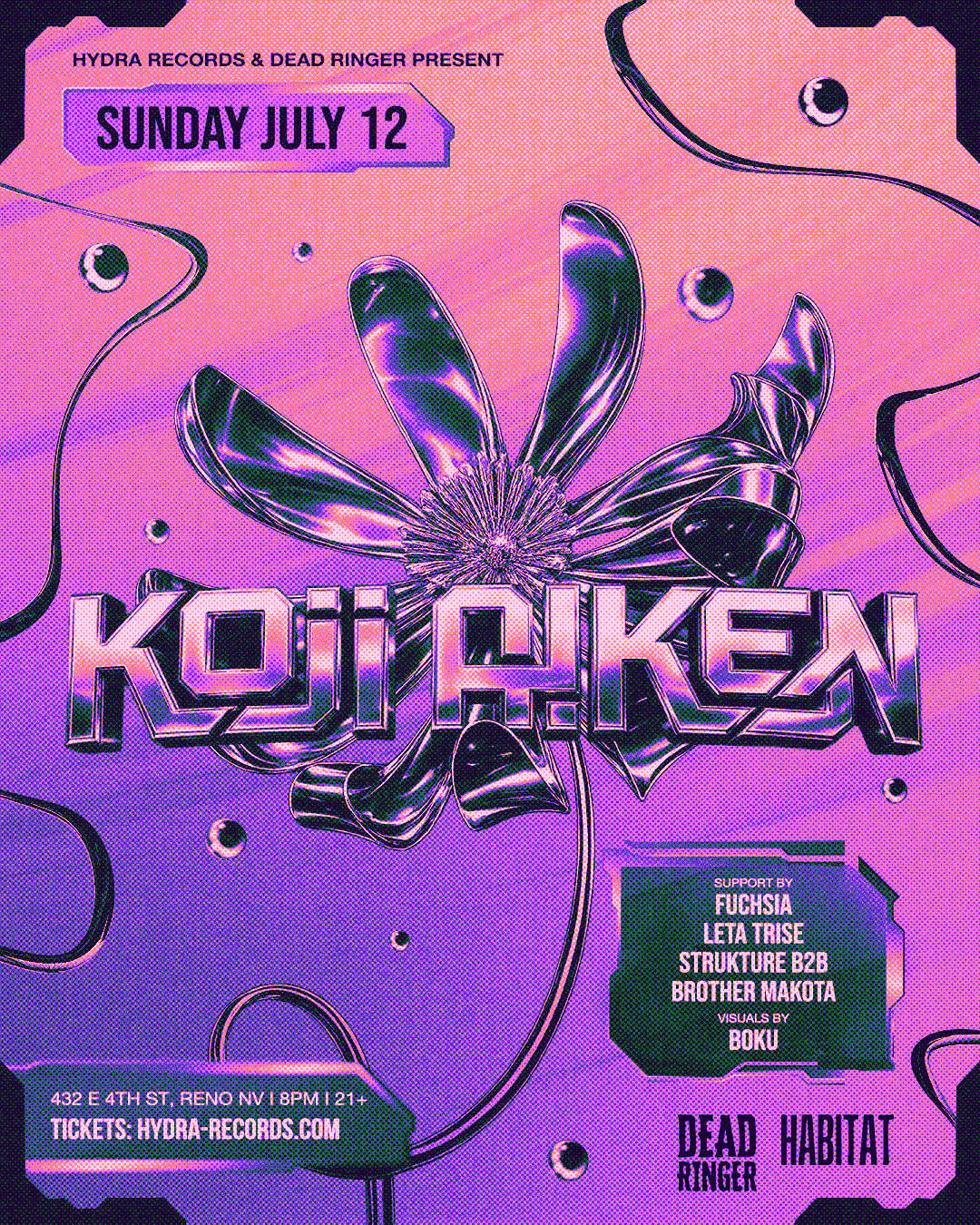 Koji Aiken event banner