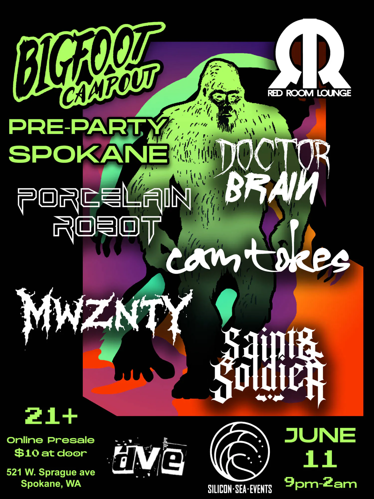 BIGFOOT CAMPOUT - PRE PARTY - SPOKANE event banner