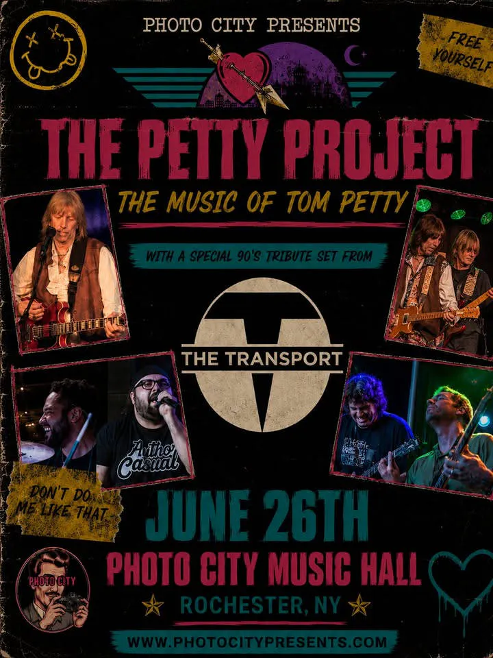 The Petty Project (A Tribute to Tom Petty) & The Transport (1990's Tribute Set) event banner
