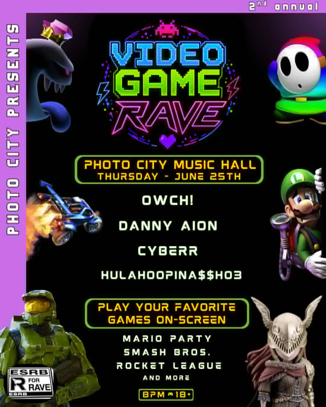 Video Game Rave - Rochester, NY event banner