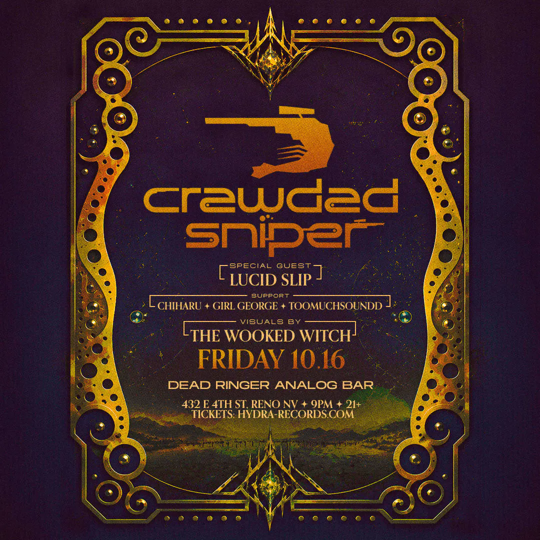 Crawdad Sniper & Lucid Slip event banner