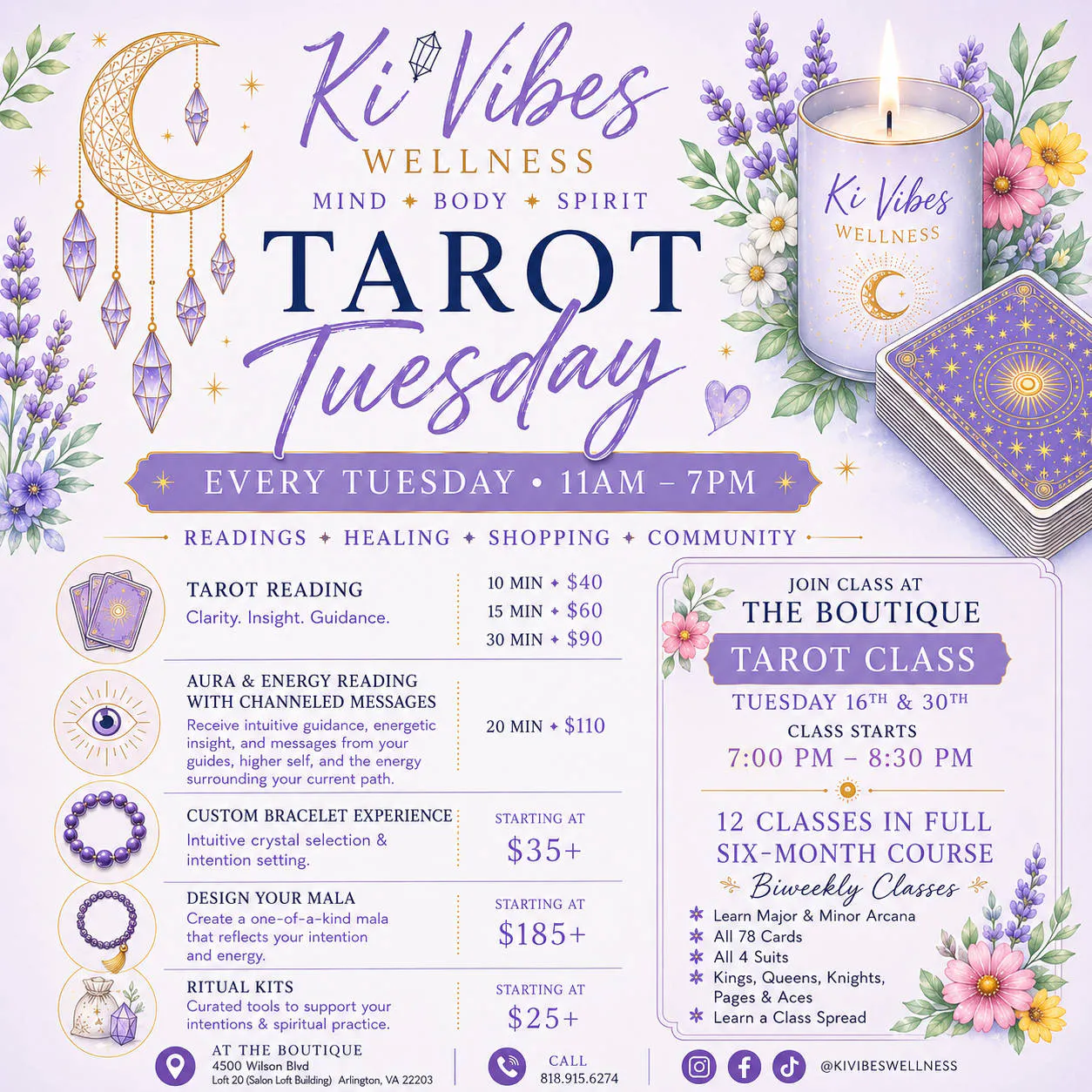 Tarot Tuesdays event banner