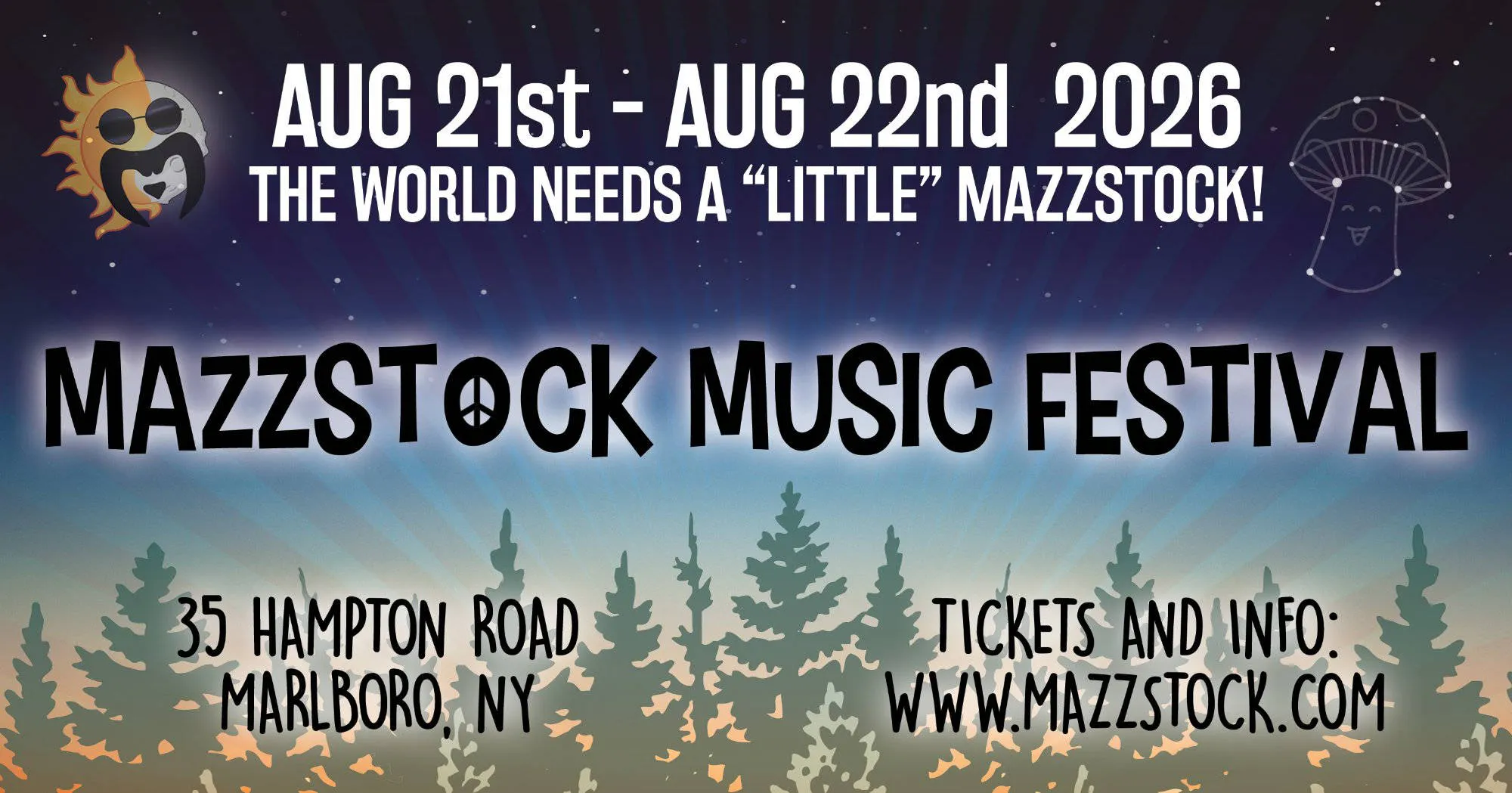 Mazzstock Music Festival 2026 event banner