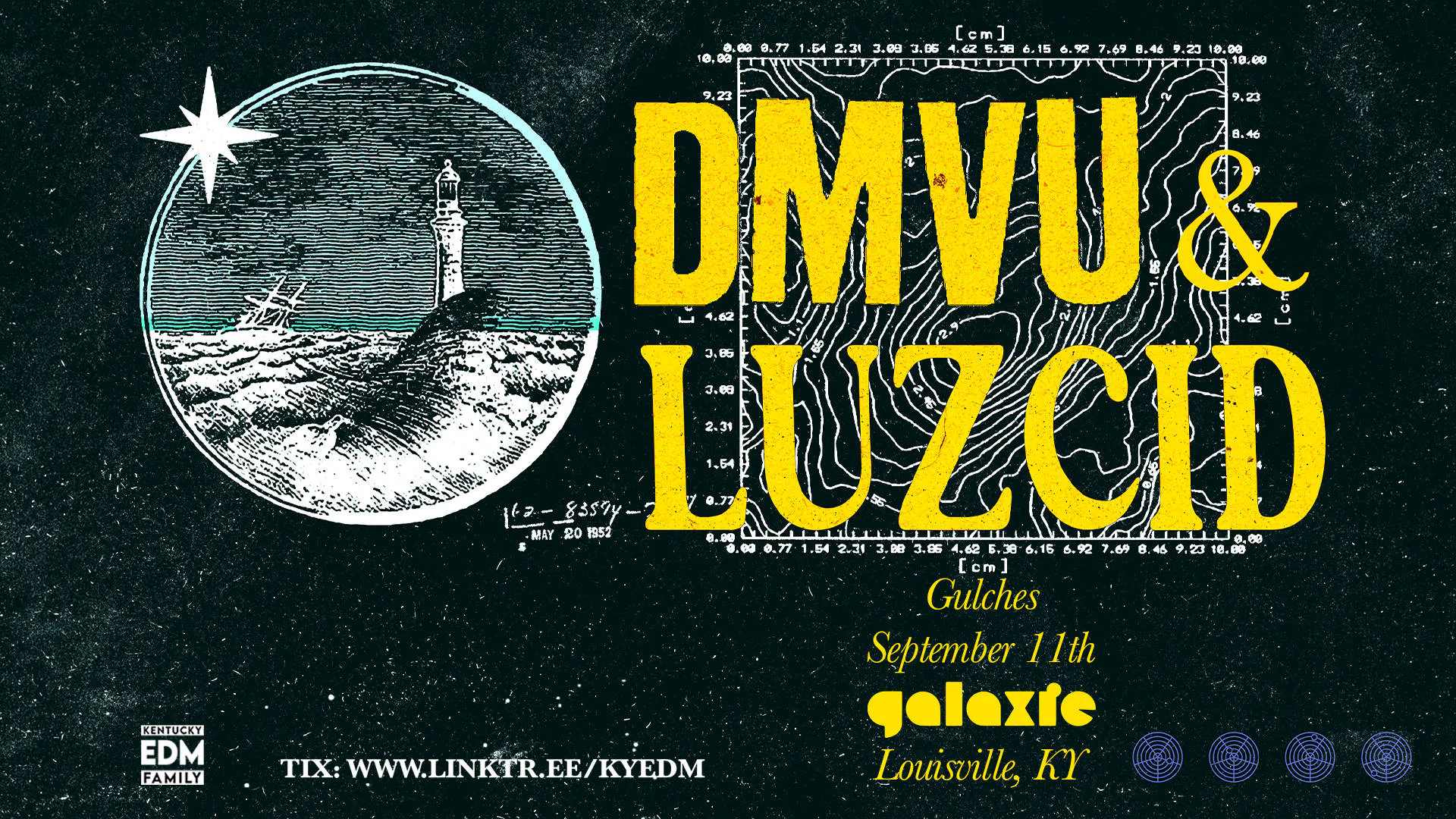 DMVU & Luzcid at Galaxie - Louisville event banner