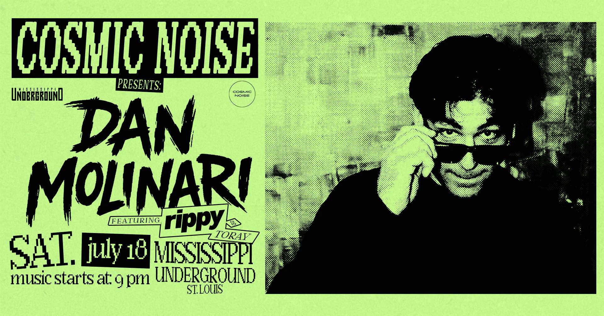DAN MOLINARI: COSMIC NOISE event banner