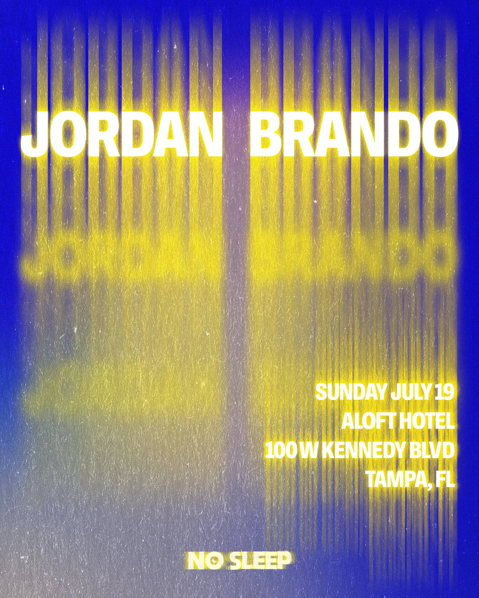 No Sleep Pool Party: Jordan Brando event banner