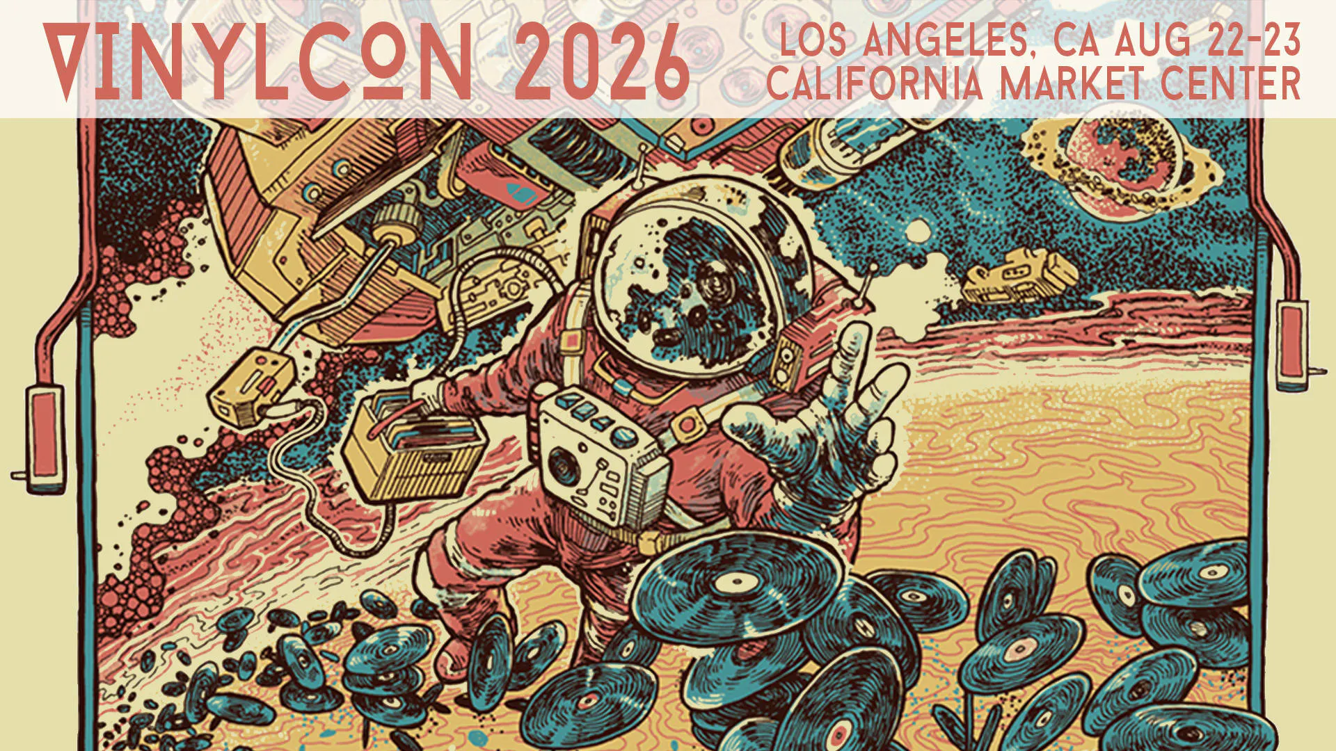 VinylCon! Los Angeles - August 22-23 event banner