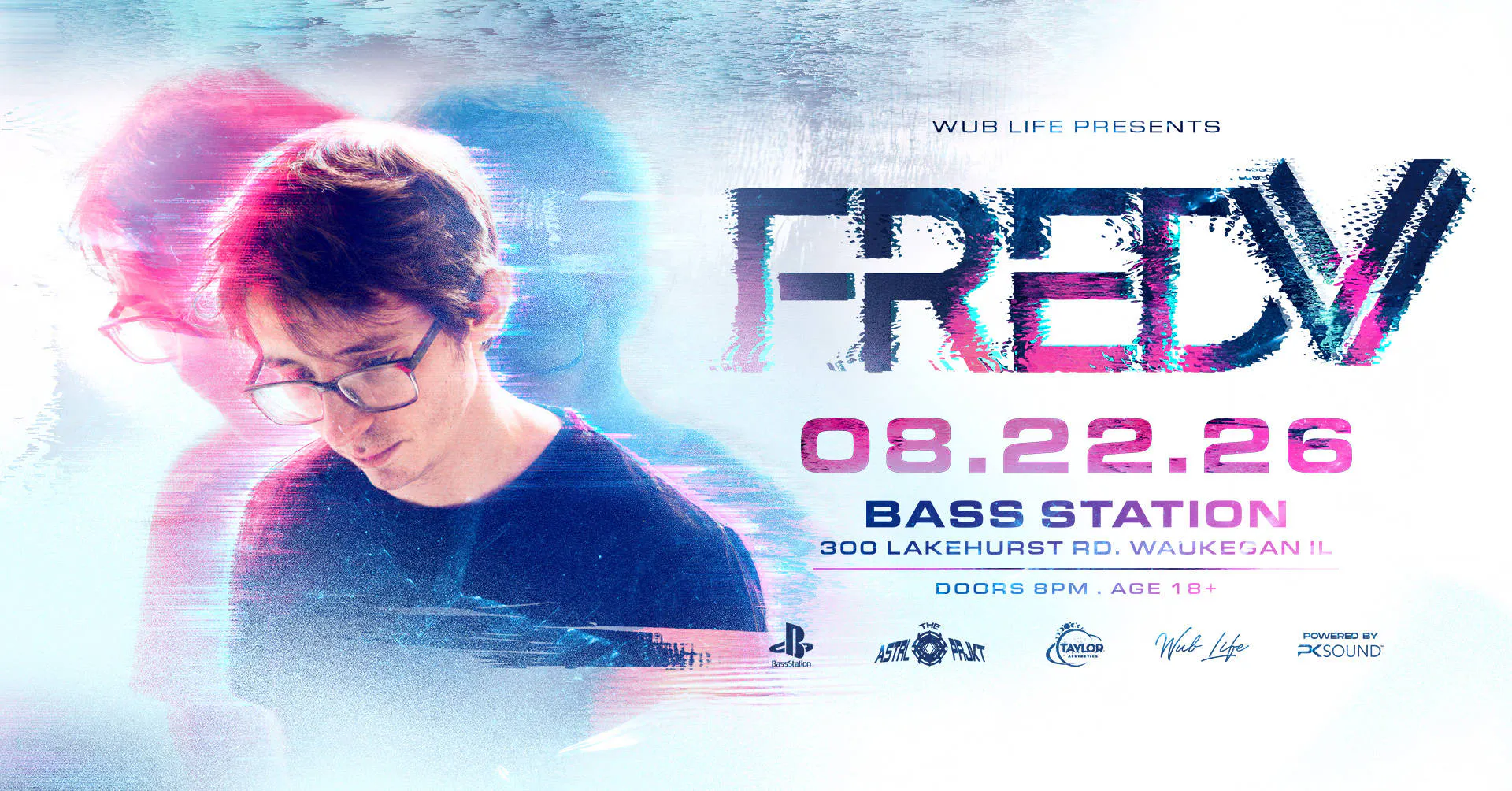 FRED V AT BASS STATION event banner