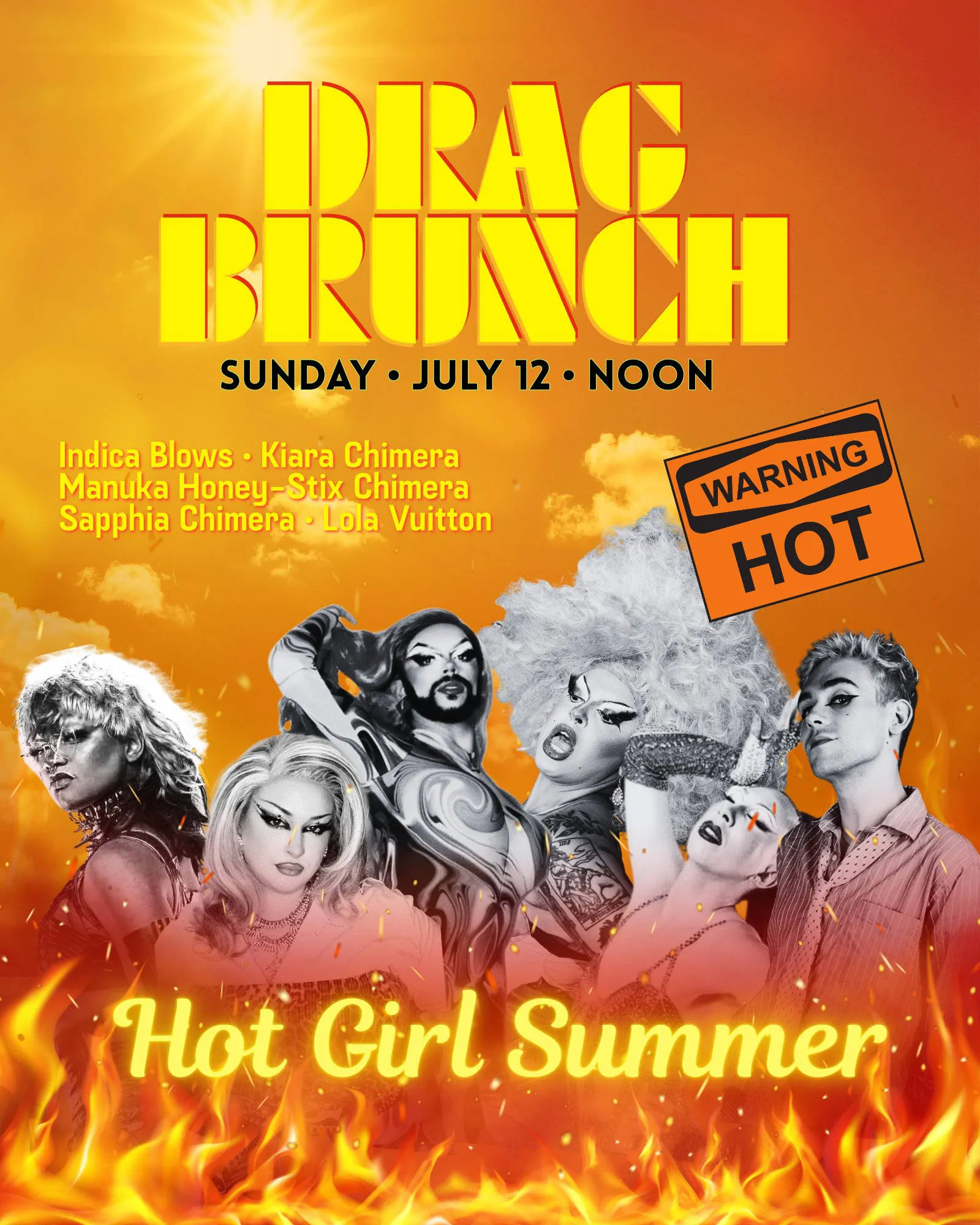 Galaxie Drag Brunch: HOT GIRL SUMMER event banner