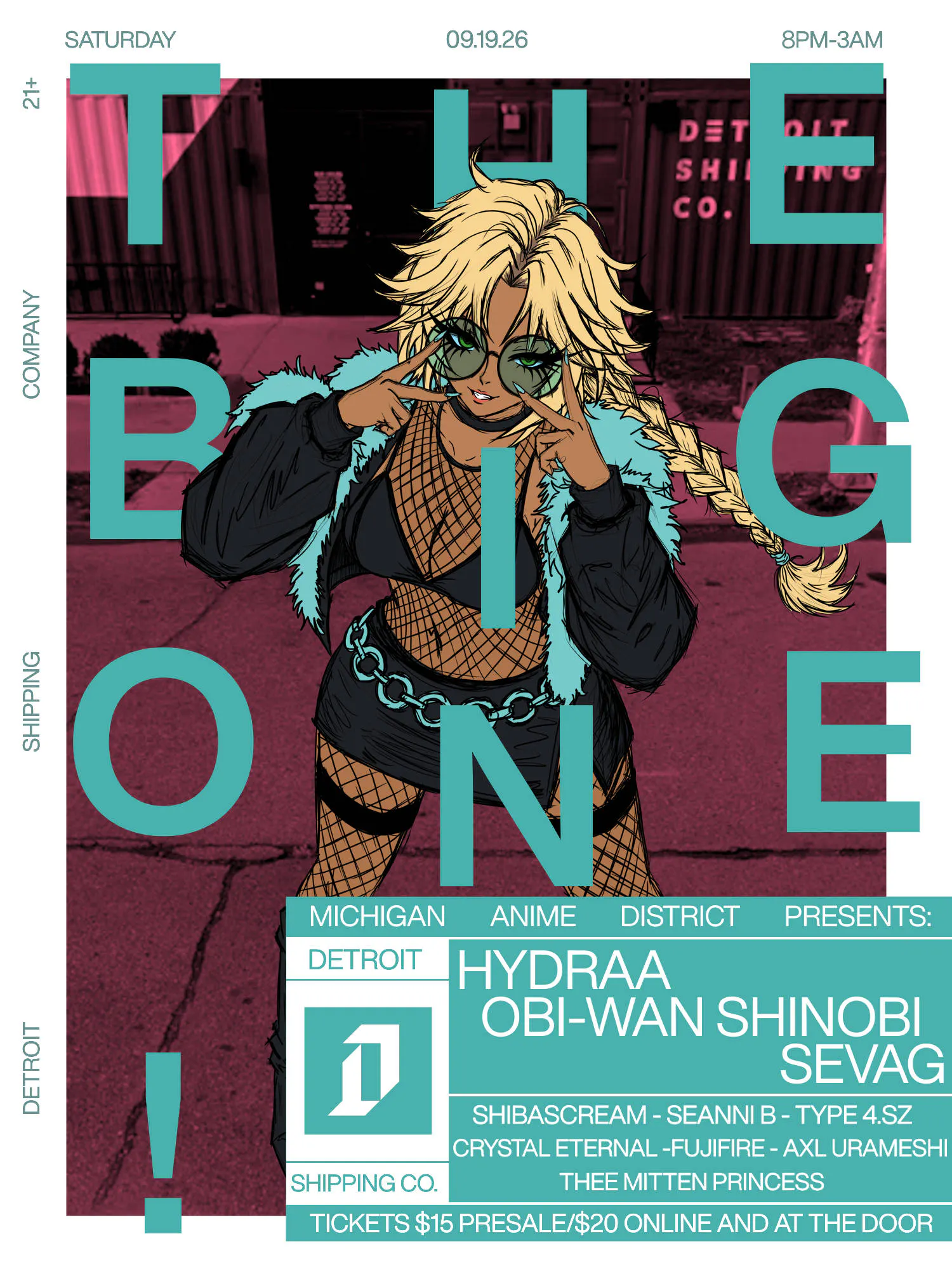 Michigan Anime District Presents: The Big One! event banner