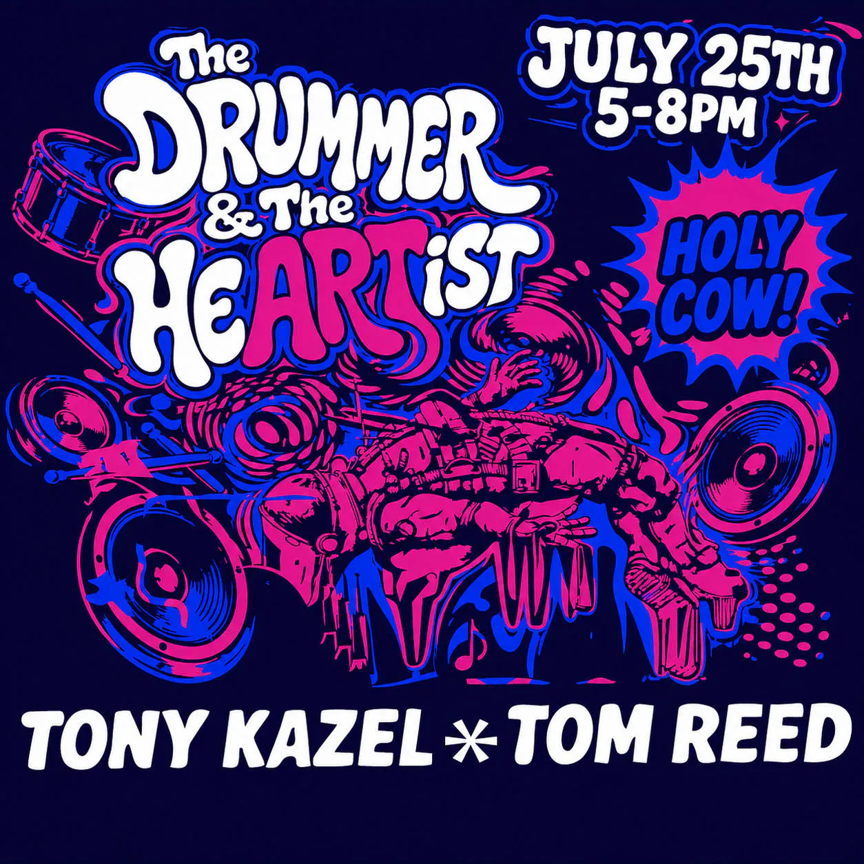 The Drummer & The HeARTist event banner