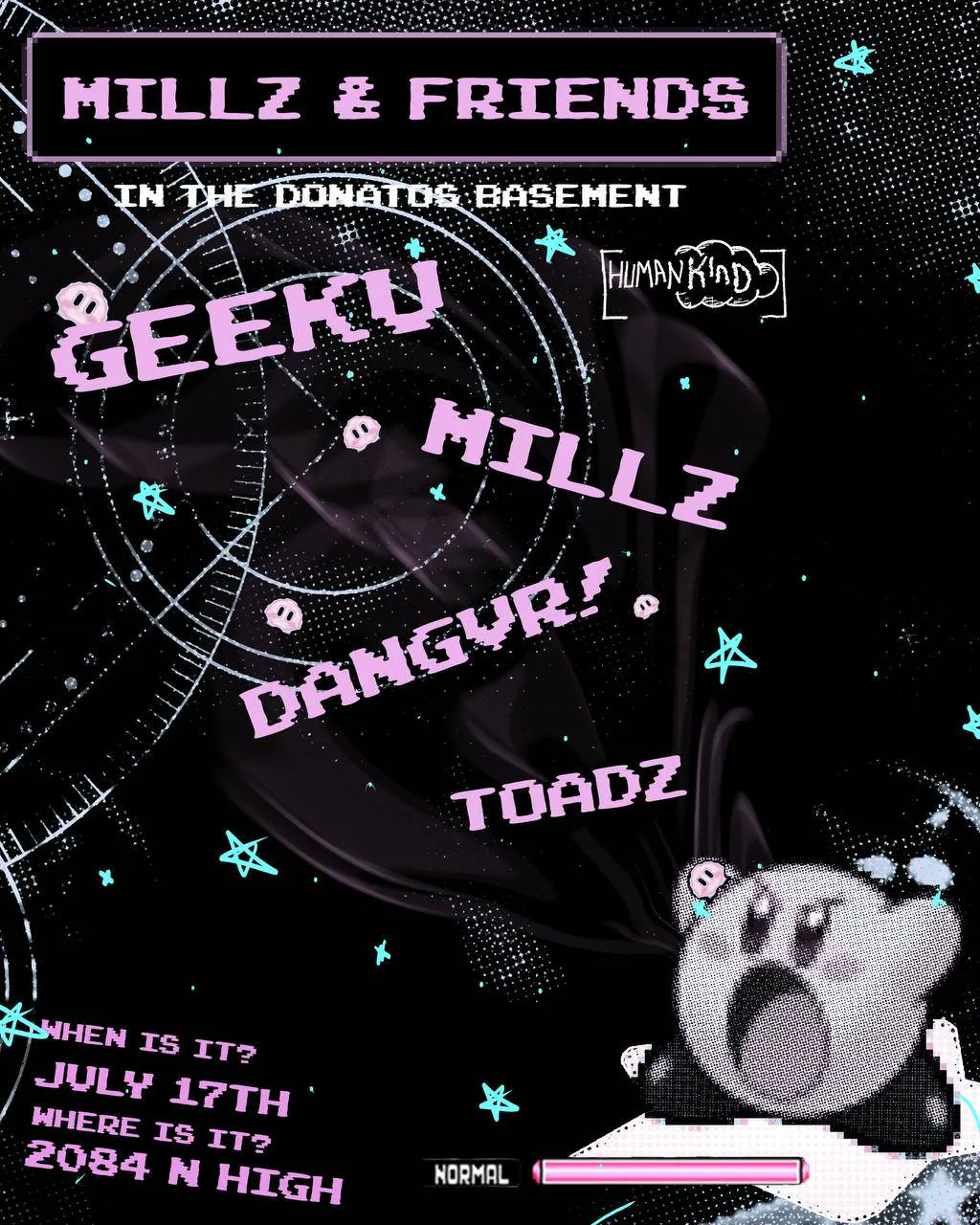 Millz and Friends event banner