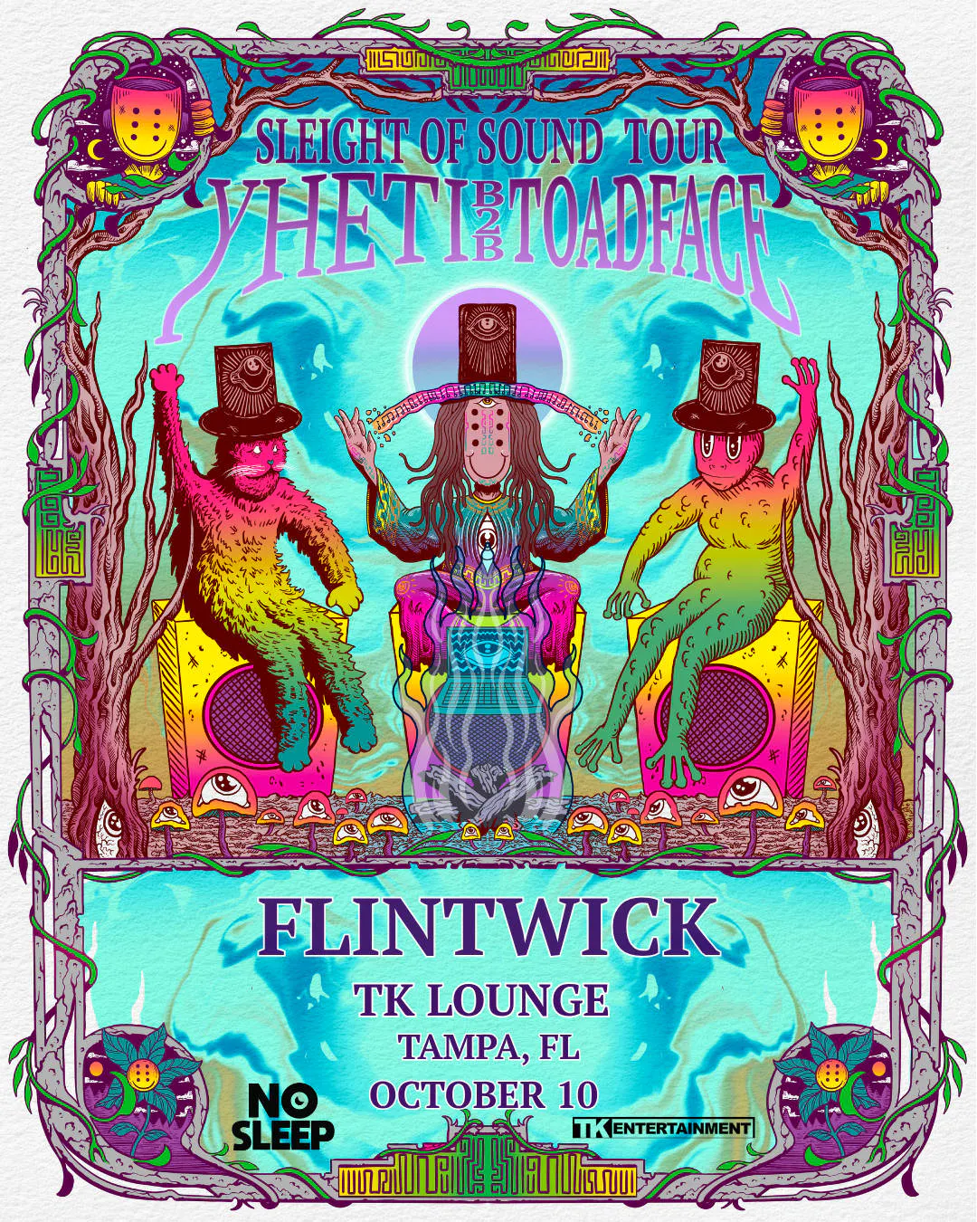 Yheti b2b Toadface @ TK Lounge event banner