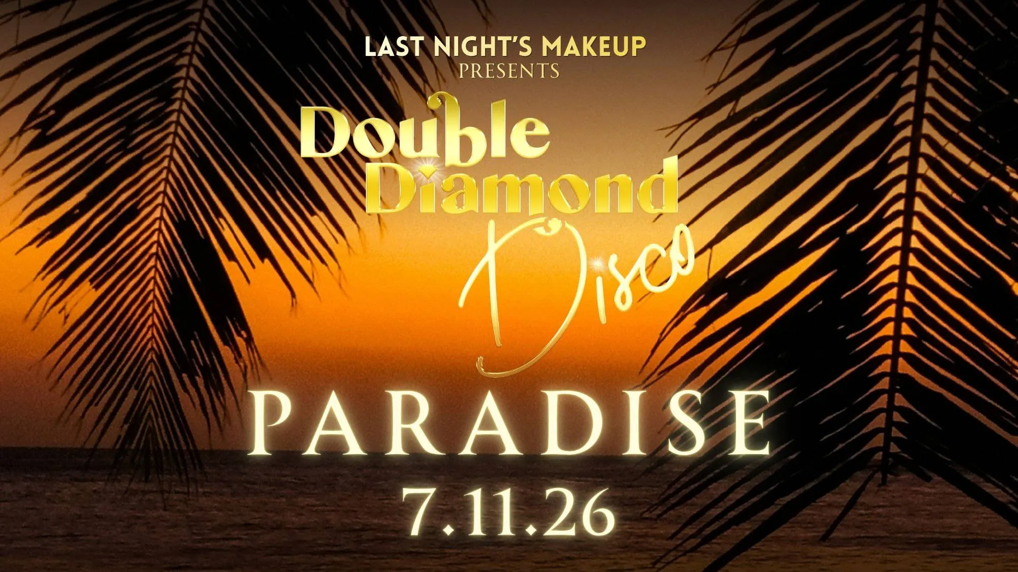 DOUBLE DIAMOND DISCO: PARADISE event banner