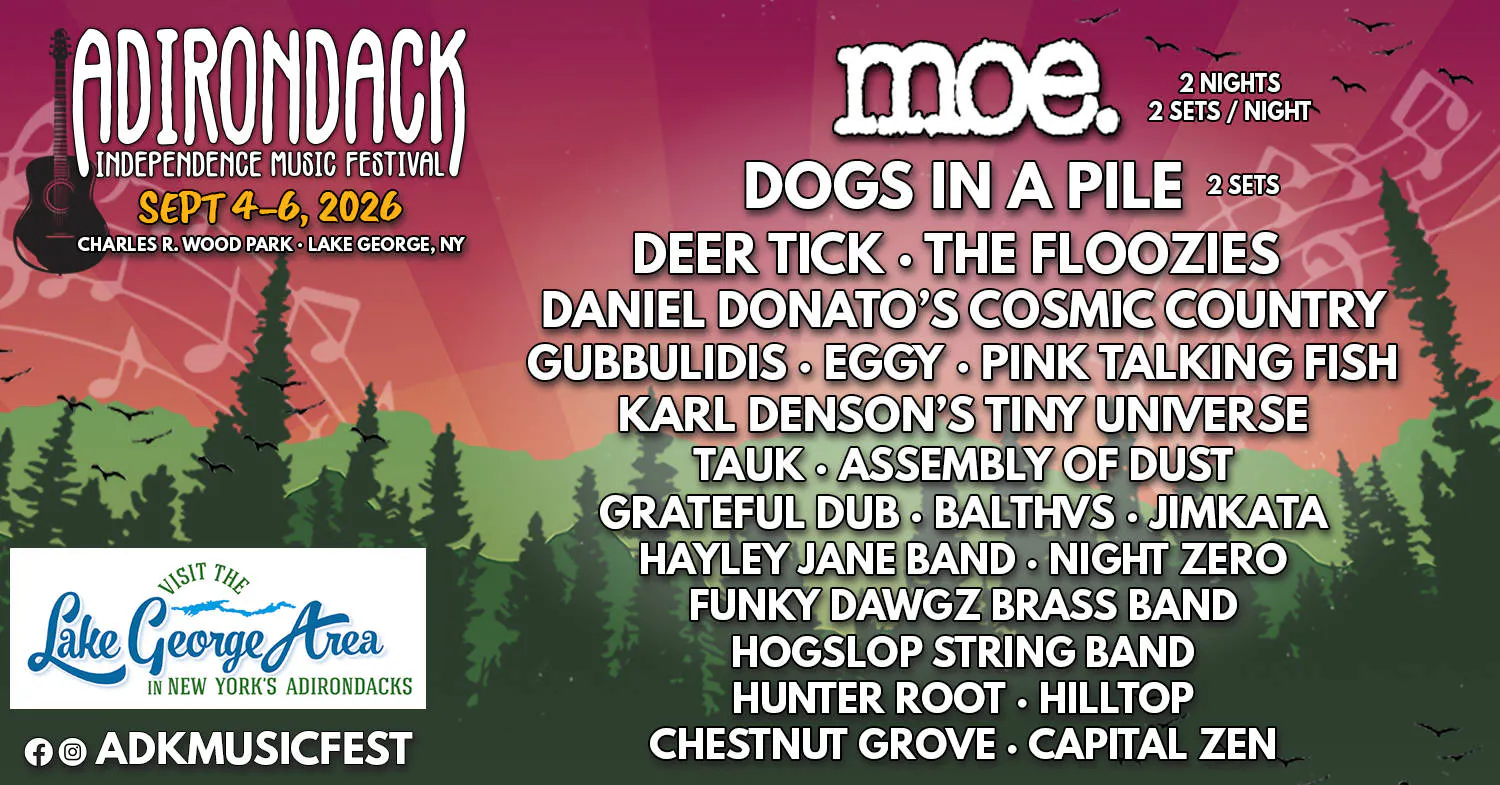 2026 Adirondack Independence Music Festival event banner