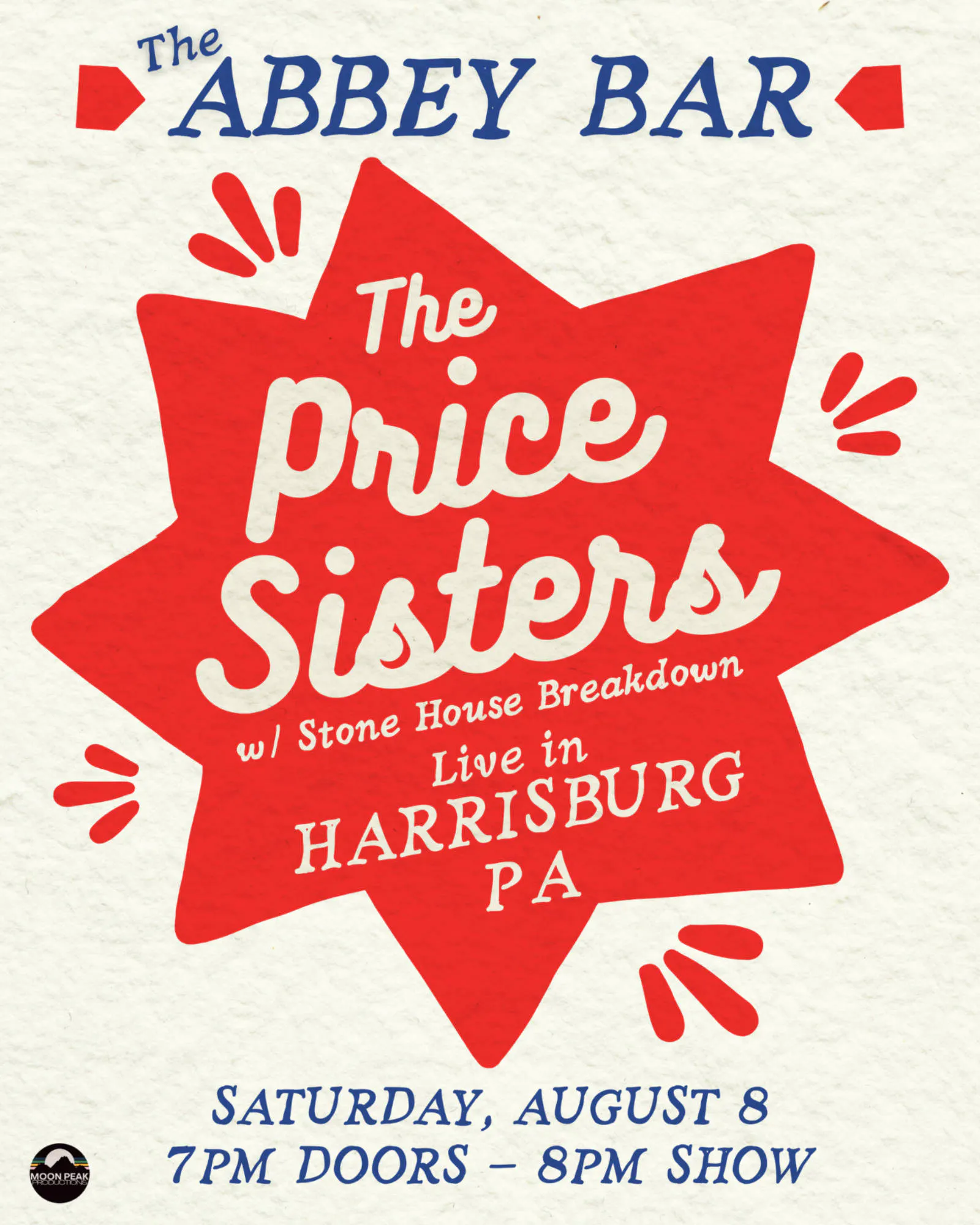 The Price Sisters at The Abbey Bar | Harrisburg PA event banner