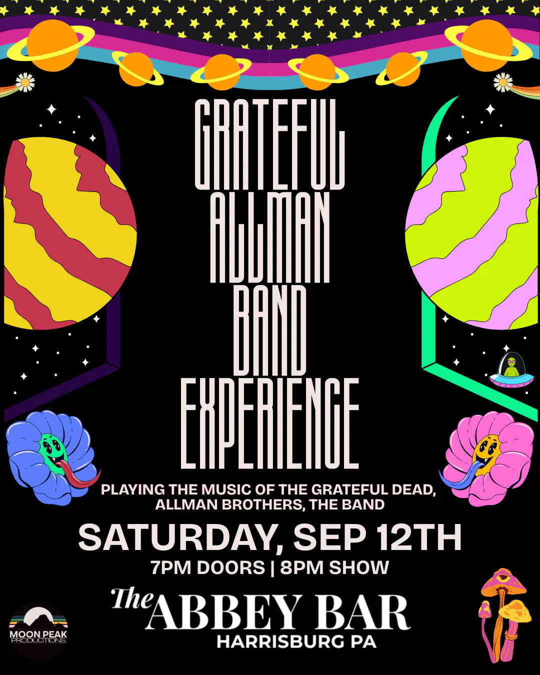Grateful Allman Band Experience | Sep 12 | The Abbey Bar event banner